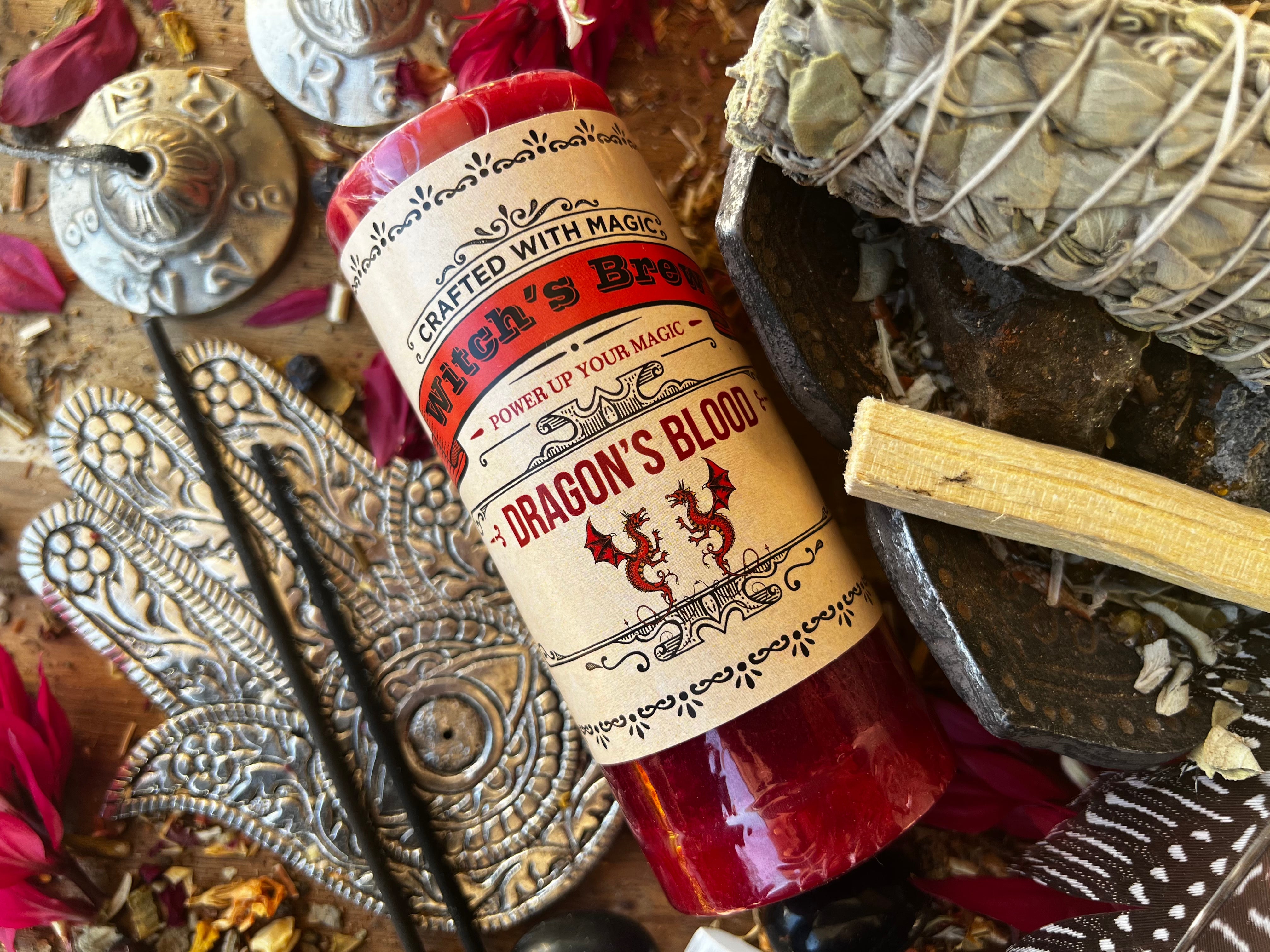 Witch's Brew DRAGON'S BLOOD Spell Candle