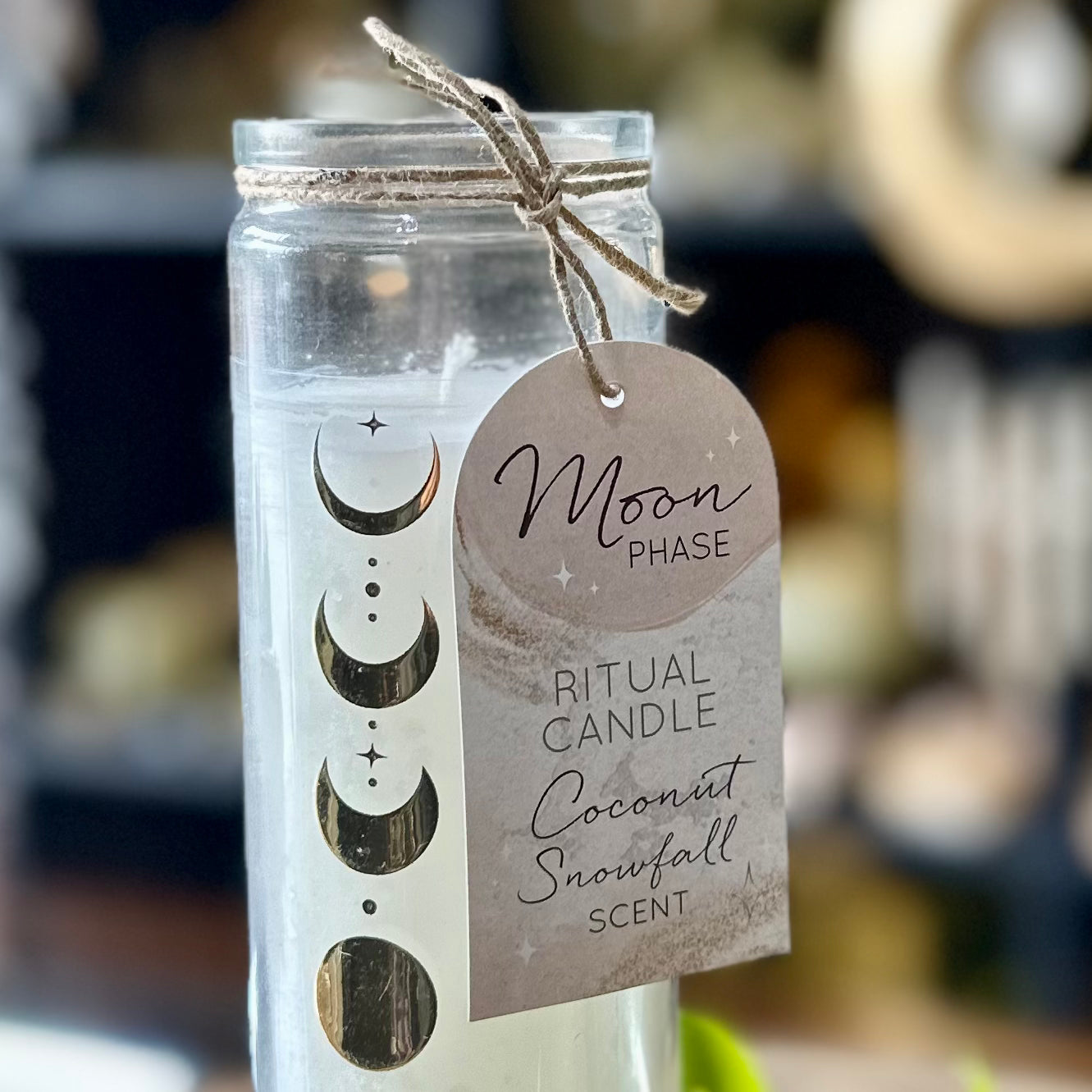 Moon Phase Ritual Candle ~ Coconut