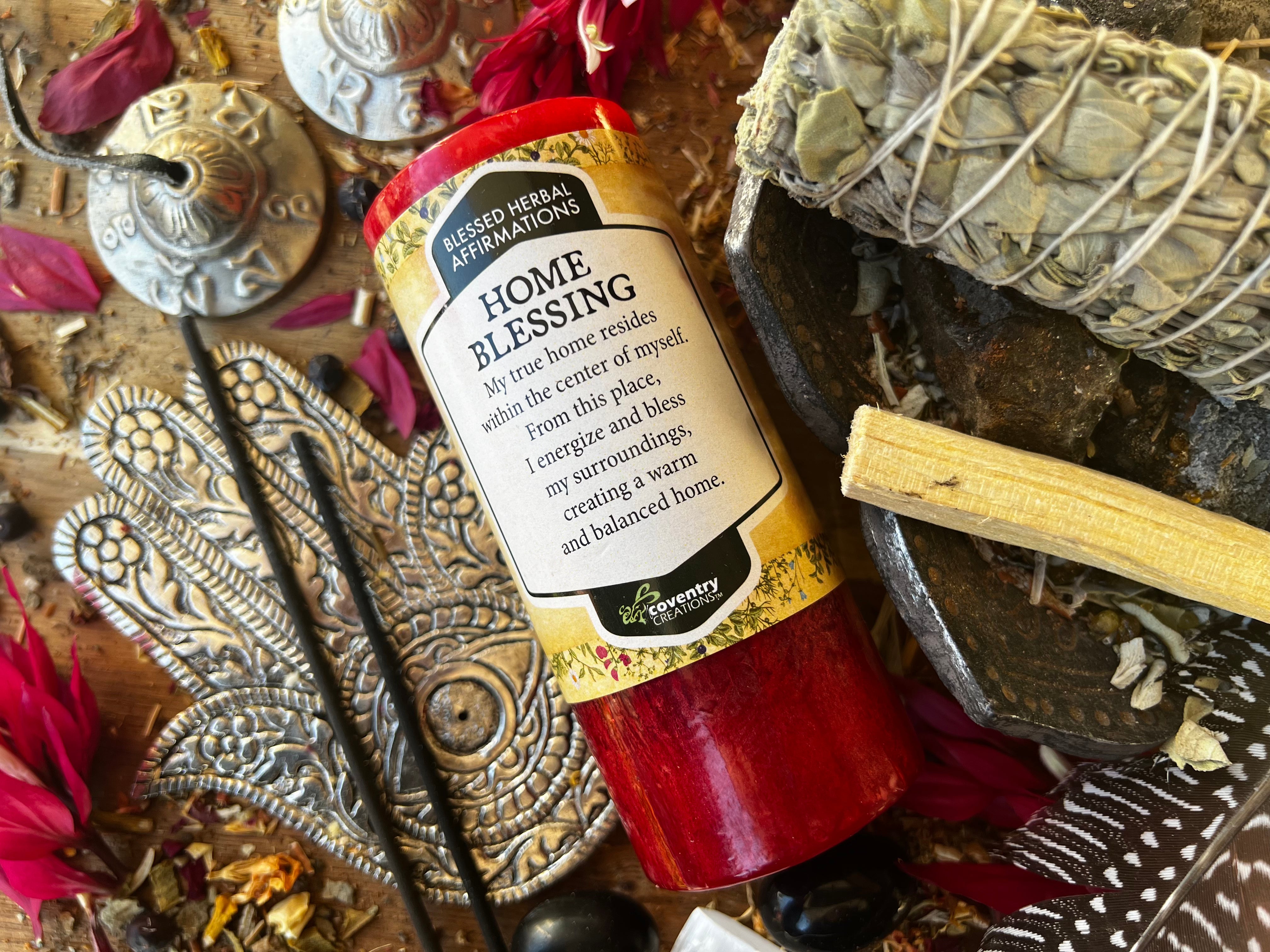 HOME BLESSING Spell & Affirmation Candle