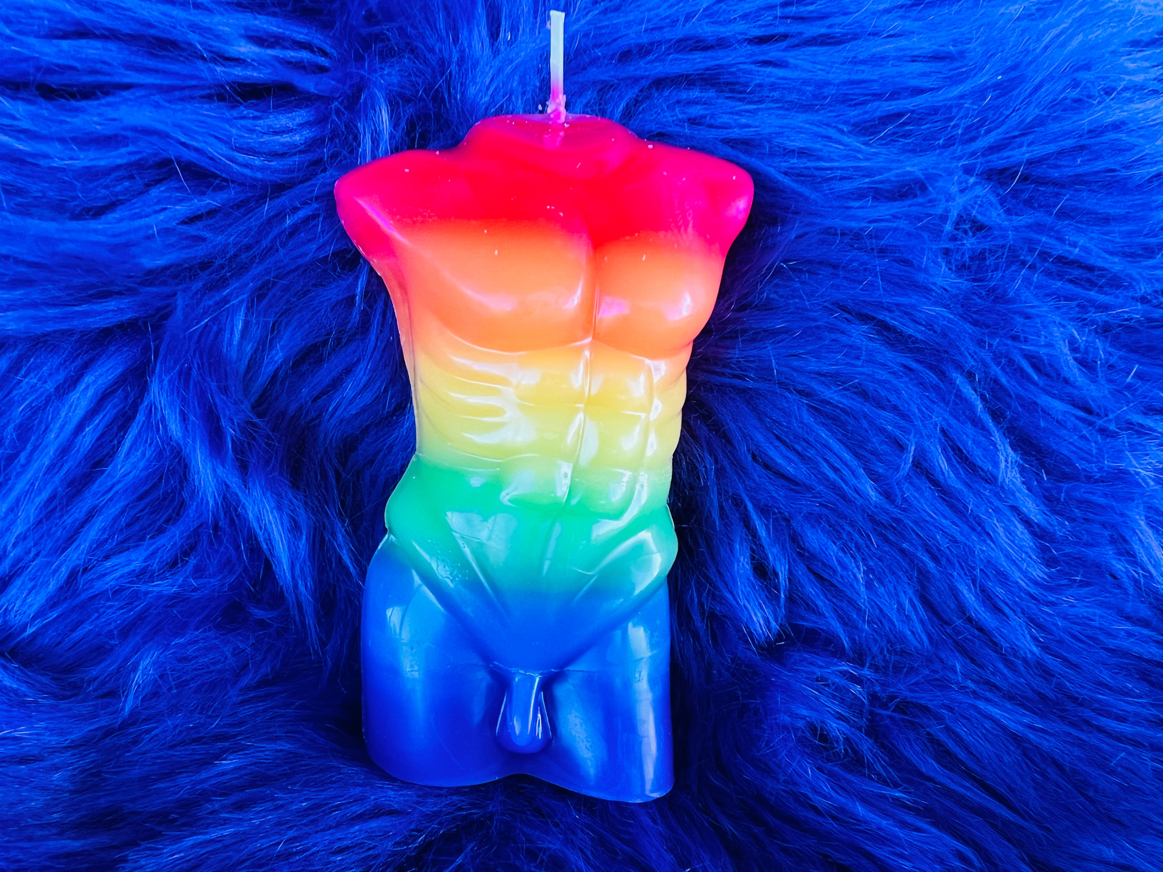 Rainbow Man Body Candle - Muse Crystals & Mystical Gifts