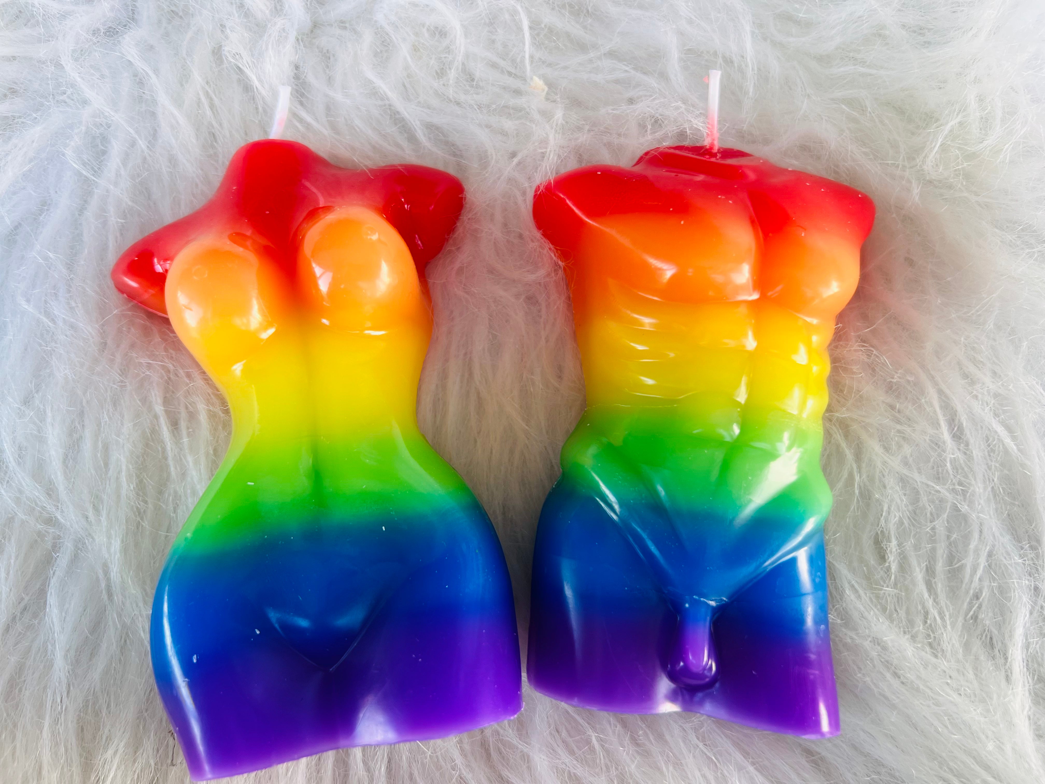 Rainbow Lady Body Candle - Muse Crystals & Mystical Gifts
