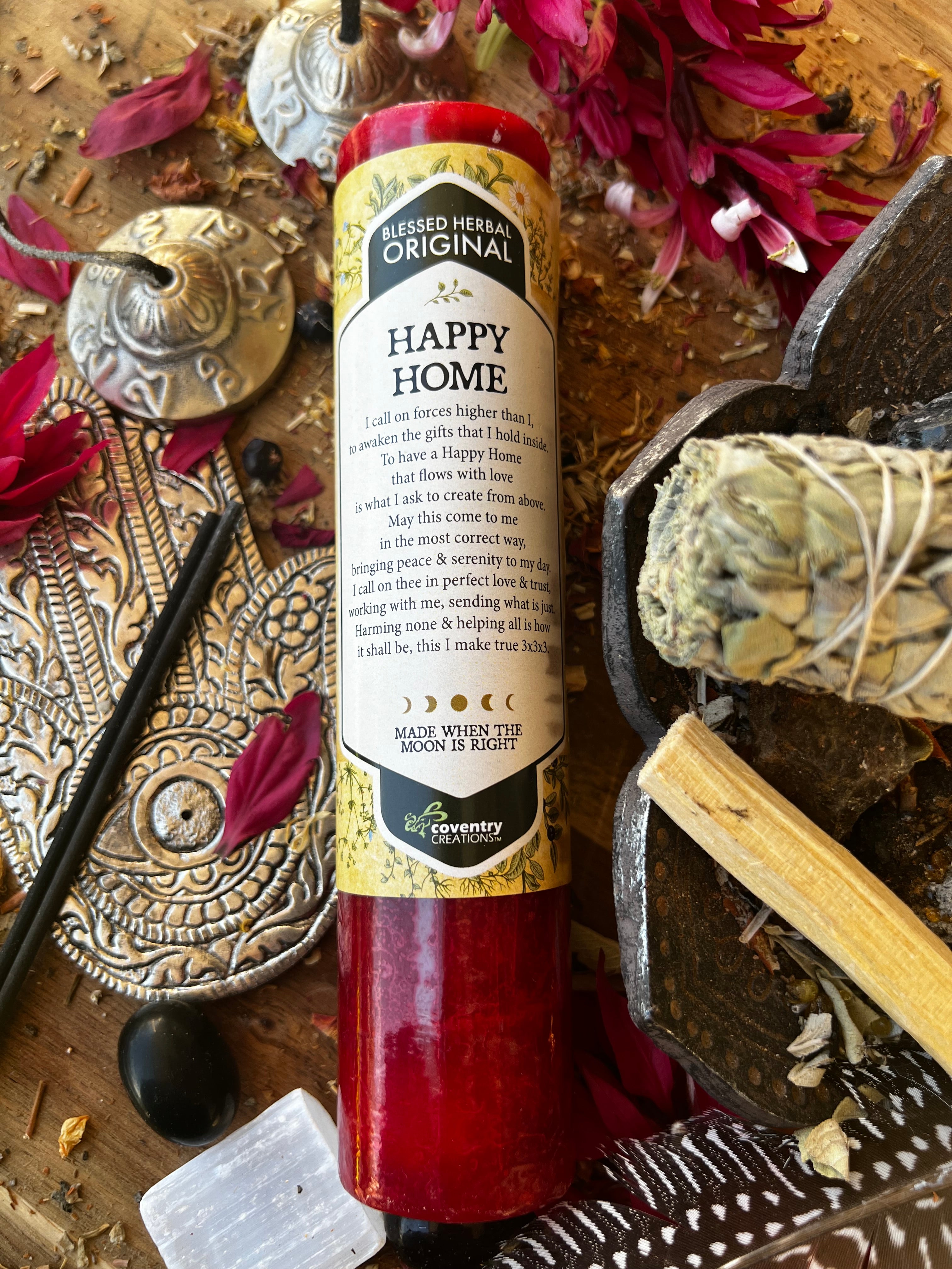 HAPPY HOME Blessing Candle | Muse Crystals & Mystical Gifts