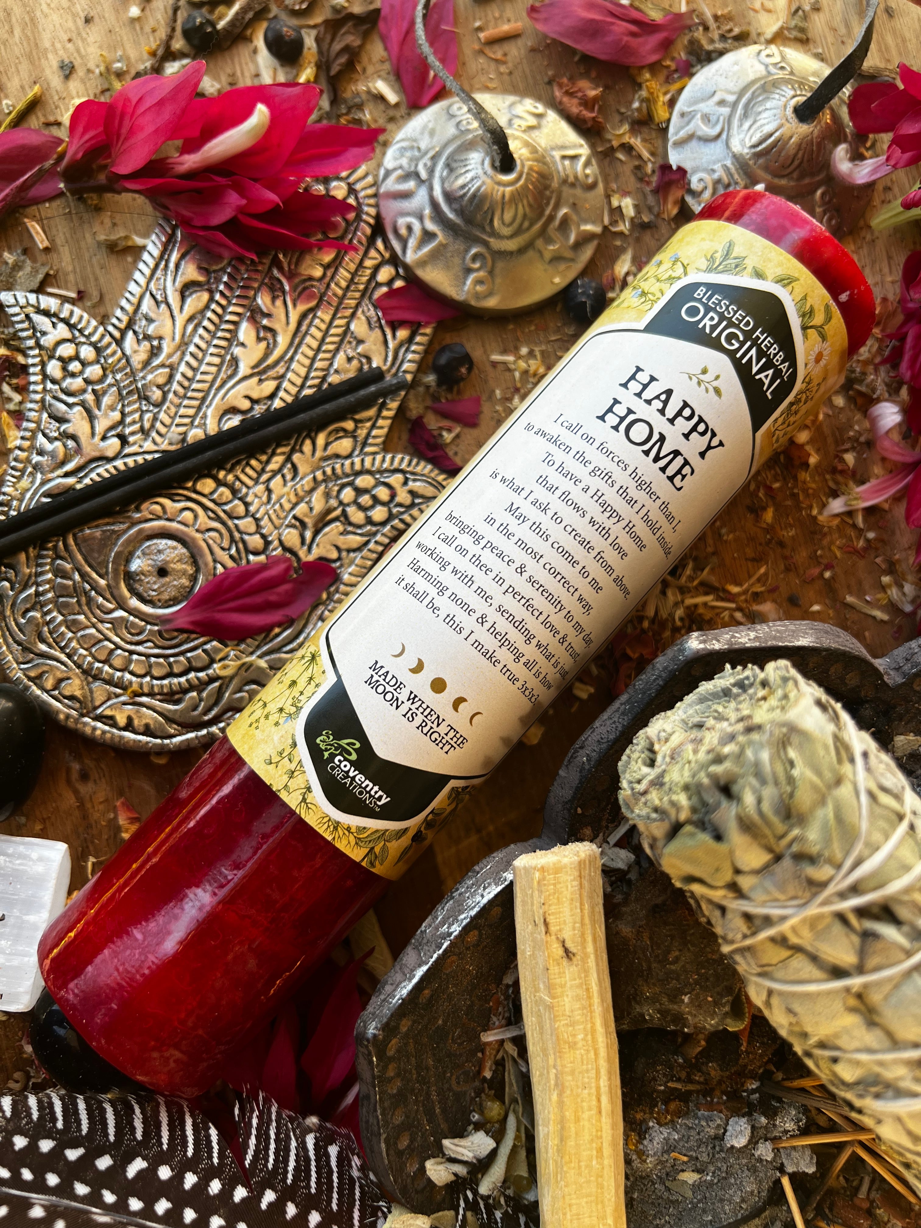 HAPPY HOME Blessing Candle | Muse Crystals & Mystical Gifts