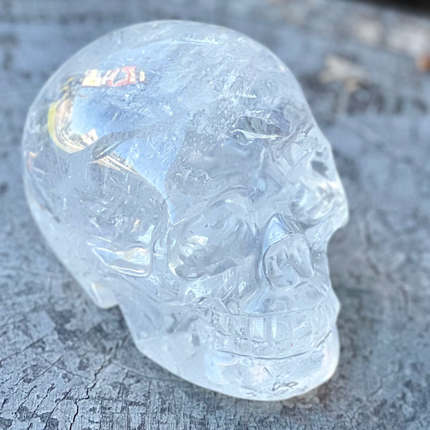 Clear Quartz Skull ~ Carving