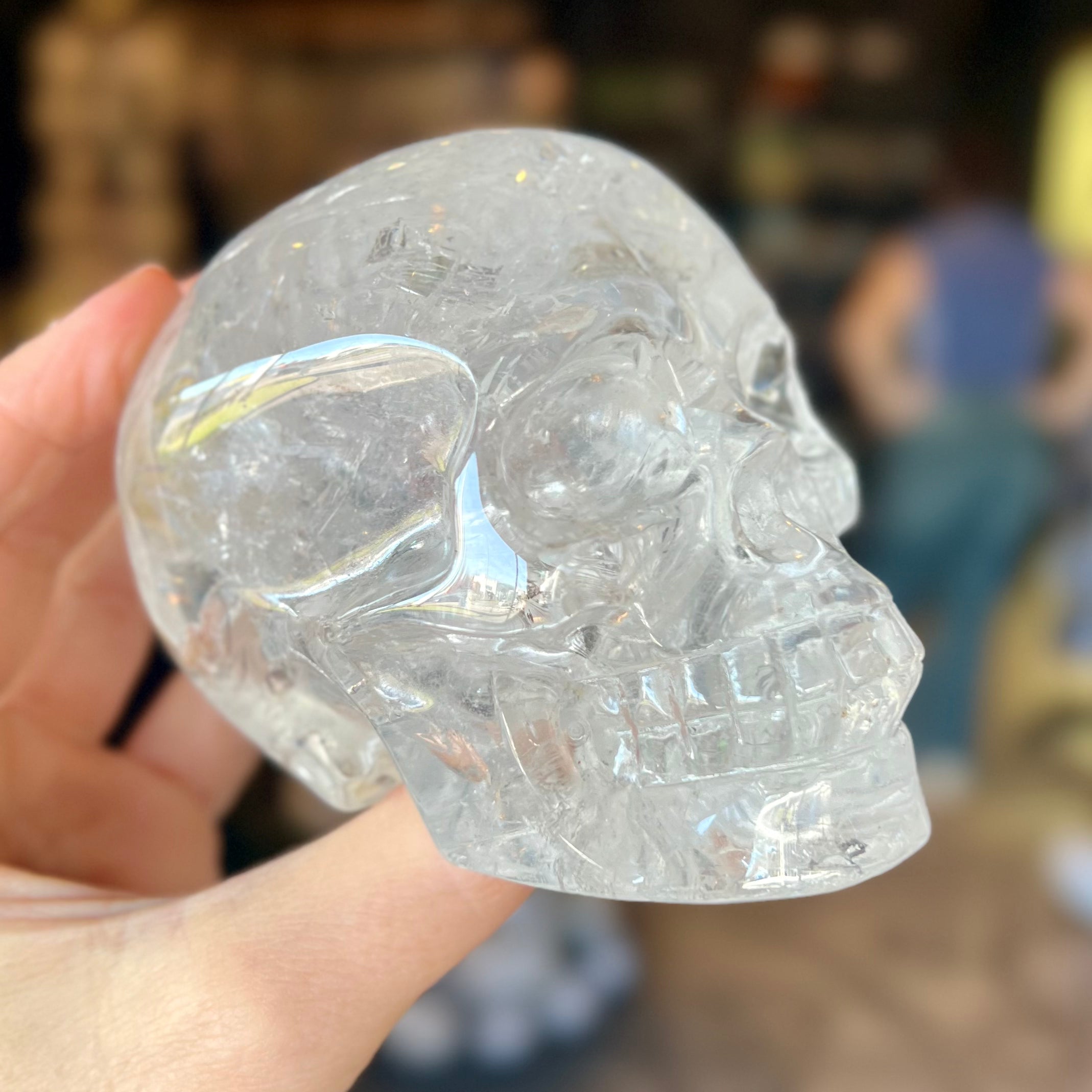 Clear Quartz Skull ~ Carving