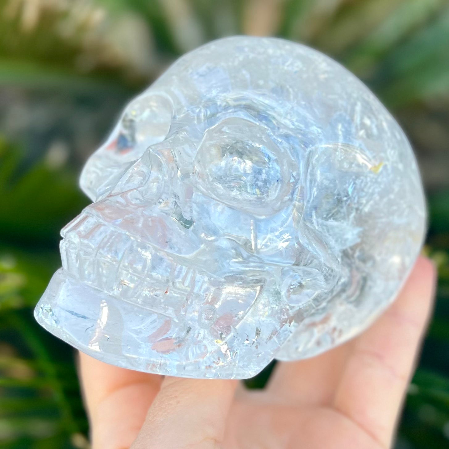 Clear Quartz Skull ~ Carving