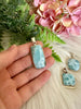 Larimar Rectangular 925 Sterling Silver Pendant - Muse Crystals & Mystical Gifts