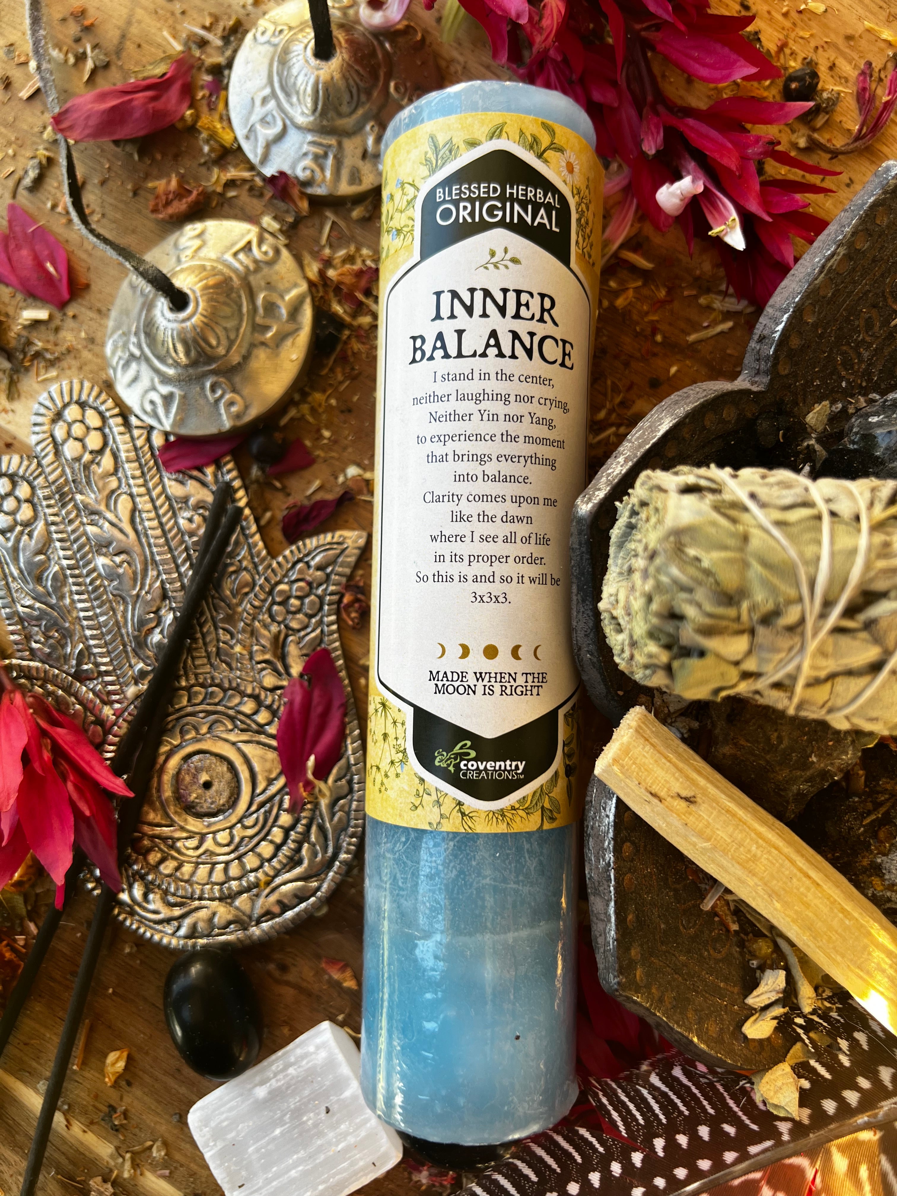 INNER BALANCE Blessing Candle | Muse Crystals & Mystical Gifts