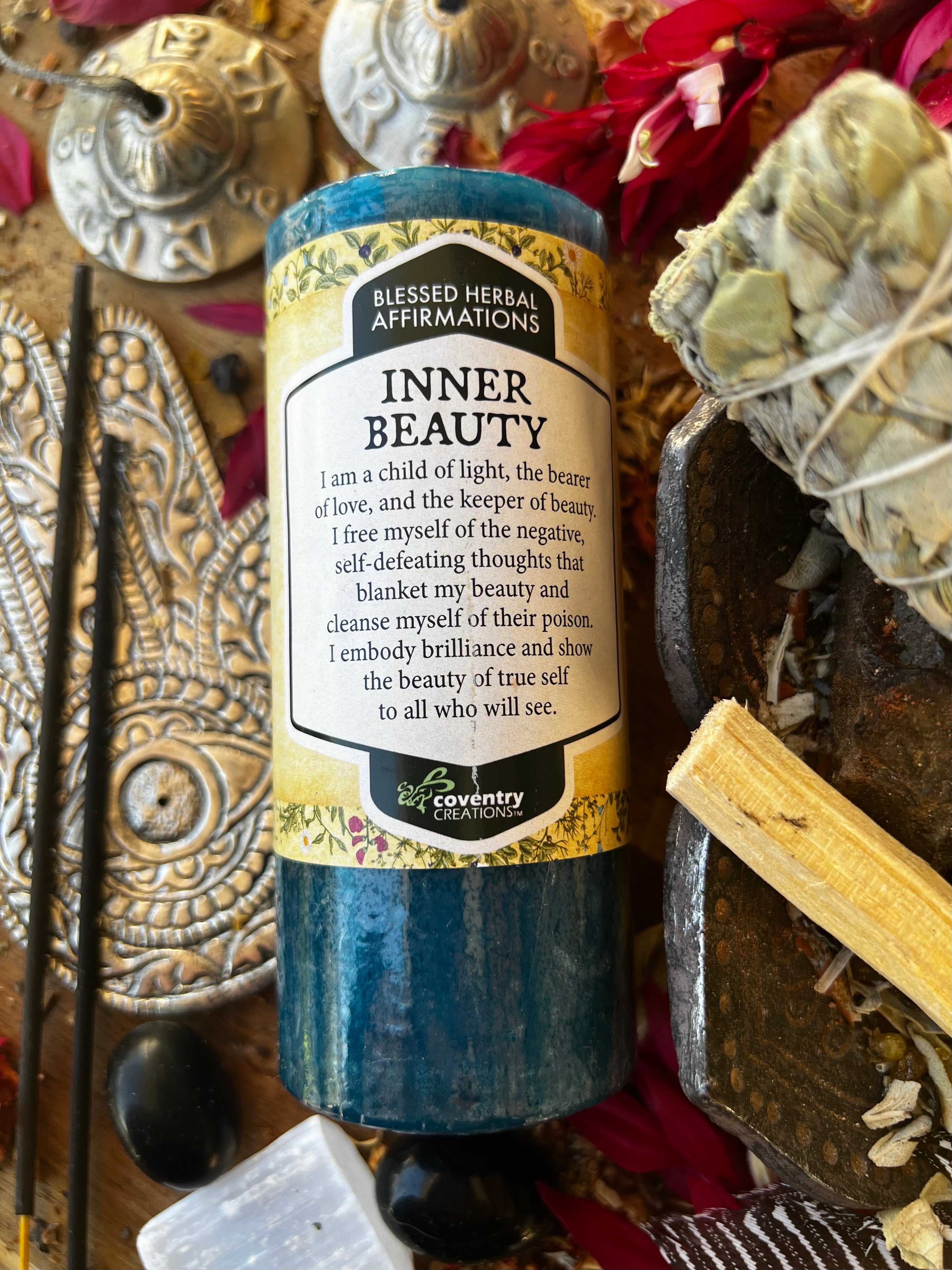 INNER BEAUTY Affirmation Candle | Muse Crystals & Mystical Gifts