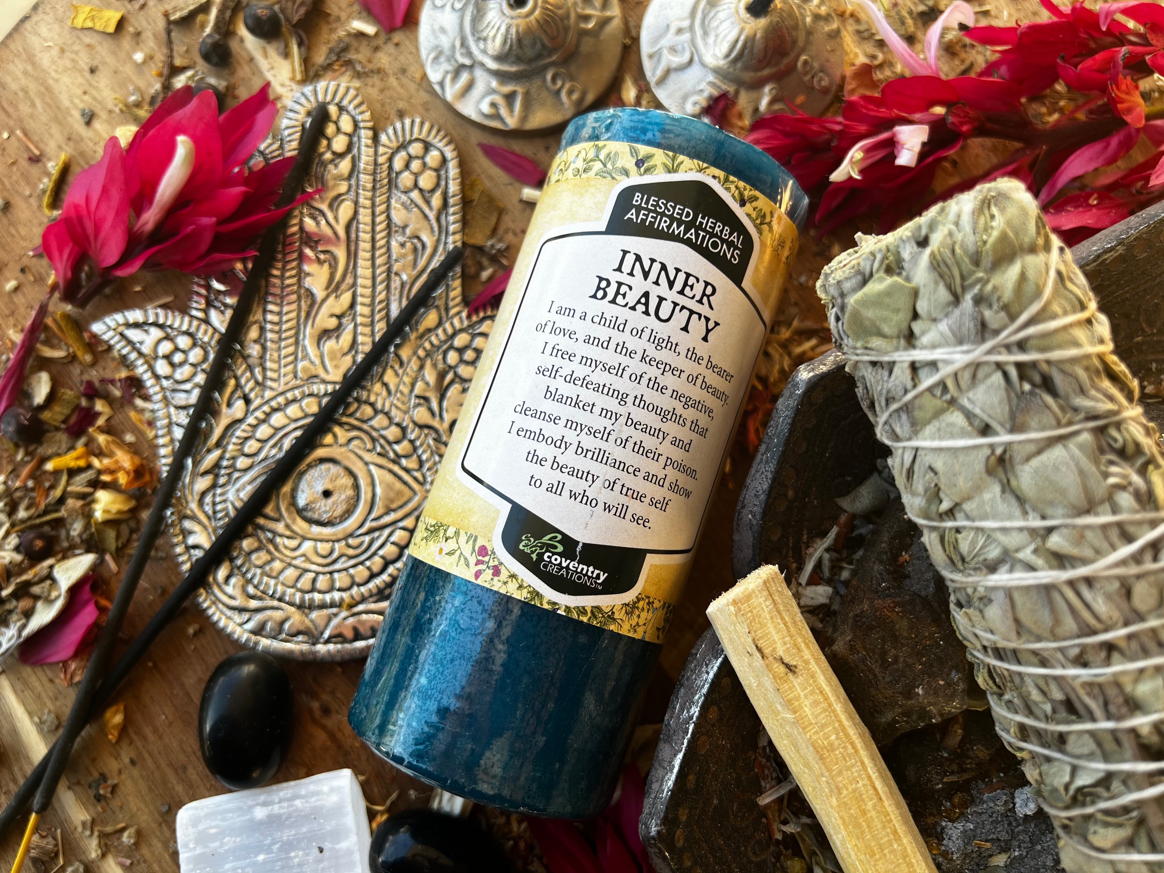 INNER BEAUTY Affirmation Candle | Muse Crystals & Mystical Gifts