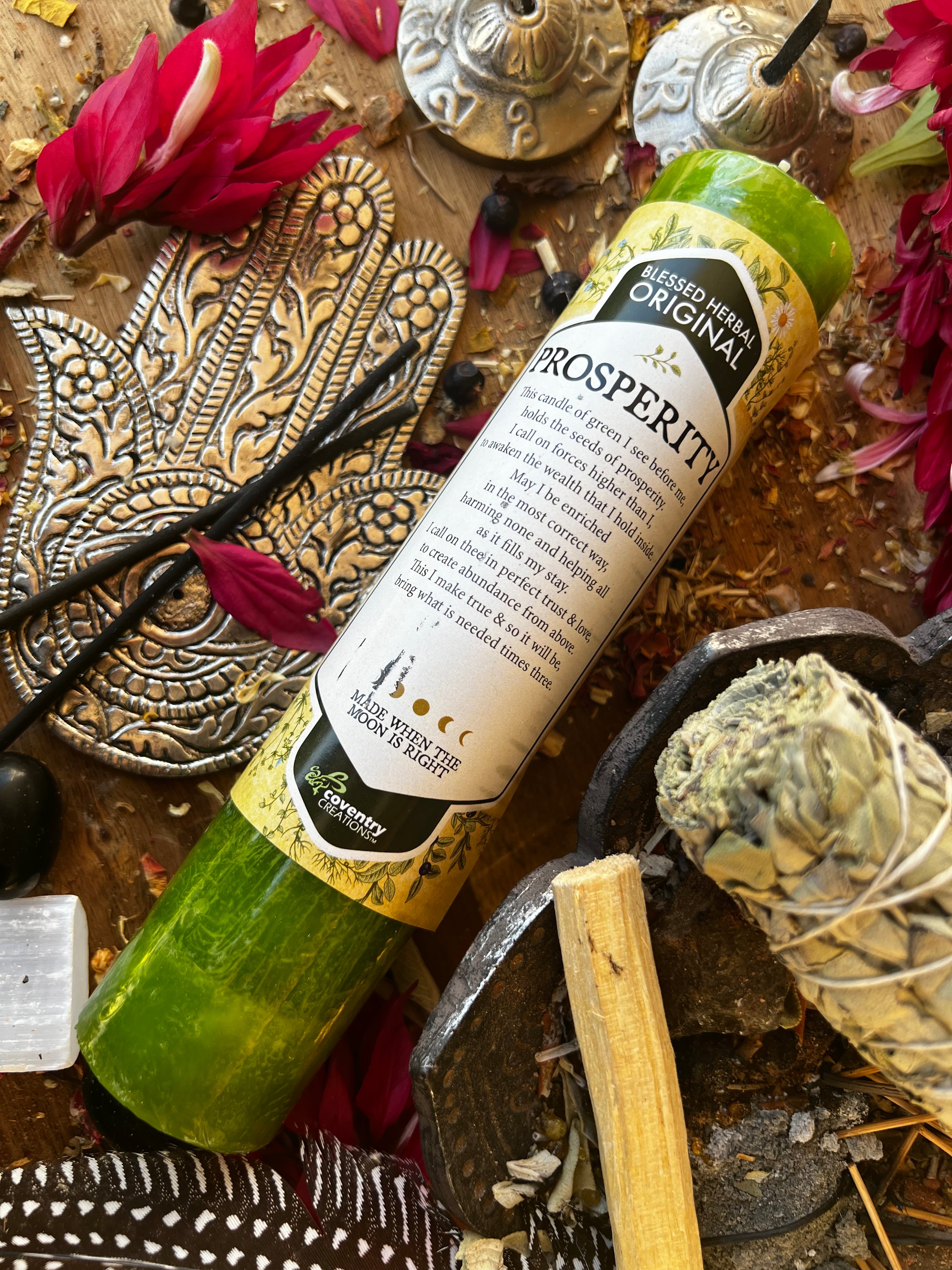 PROSPERITY Blessing Candle | Muse Crystals & Mystical Gifts