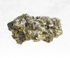 An image showcasing a pyrite crystal chunk, featuring a metallic luster with a golden-yellow hue. The stone's reflective surface and geometric formations evoke abundance, prosperity, and positive energy.