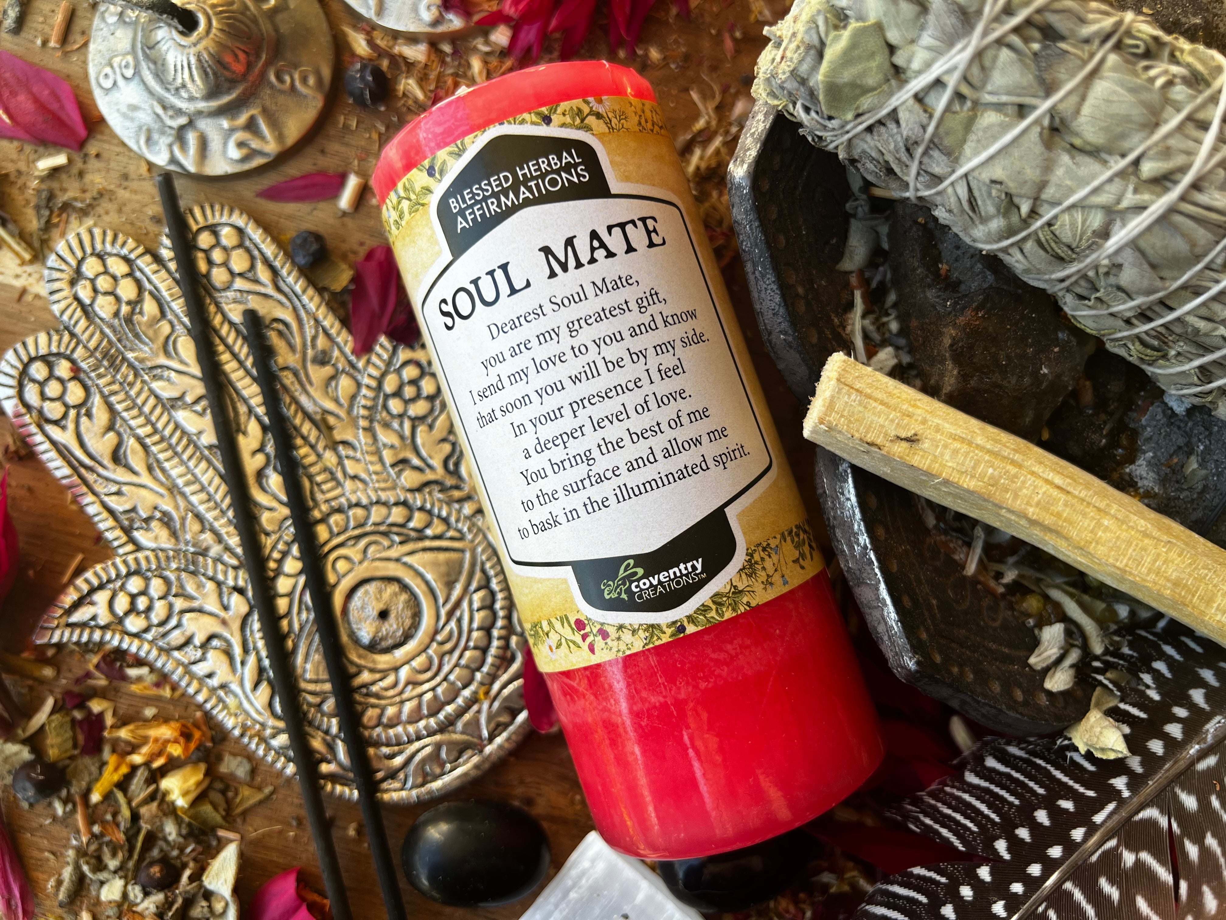 SOUL MATE Affirmation Candle | Muse Crystals & Mystical Gifts