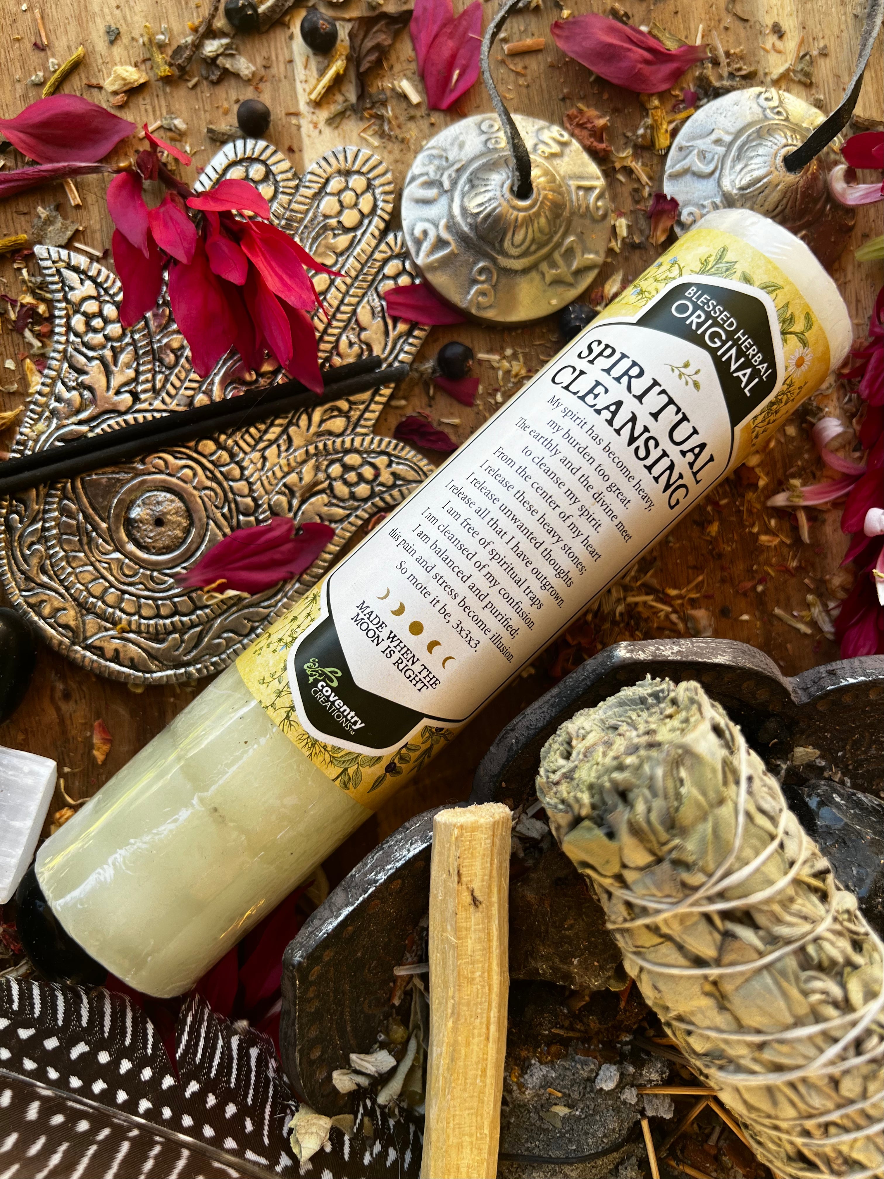 SPIRITUAL CLEANSING Blessing Candle | Muse Crystals & Mystical Gifts