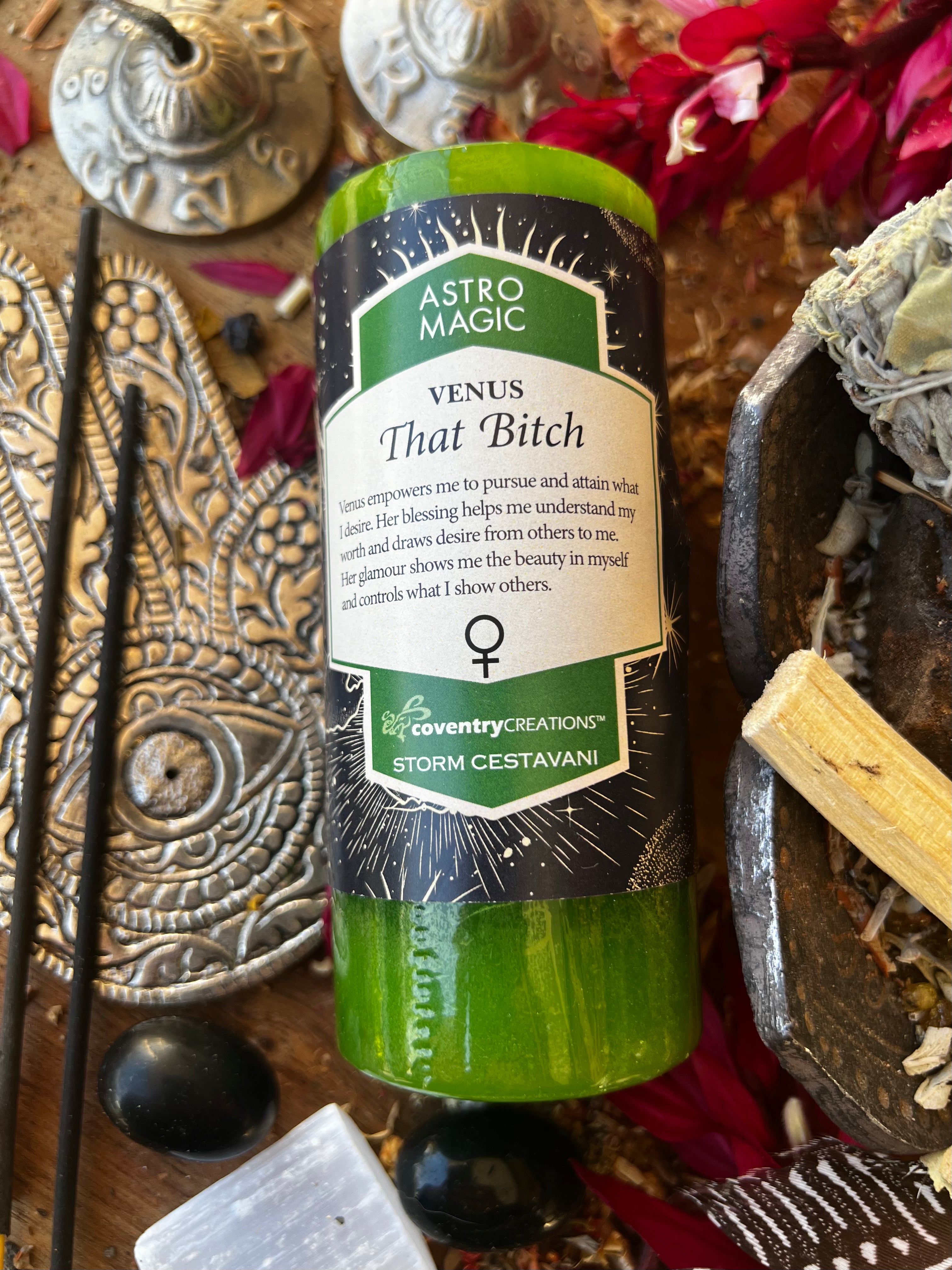 Venus THAT BITCH Astro Magic Candle | Muse Crystals & Mystical Gifts