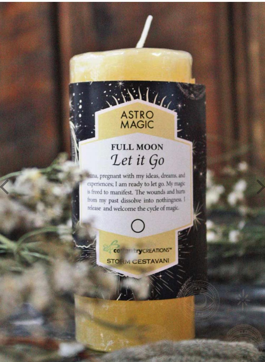 Astro Magic Candle THE MOON Do You Blessed Herbal Spell Candle - Muse Crystals & Mystical Gifts