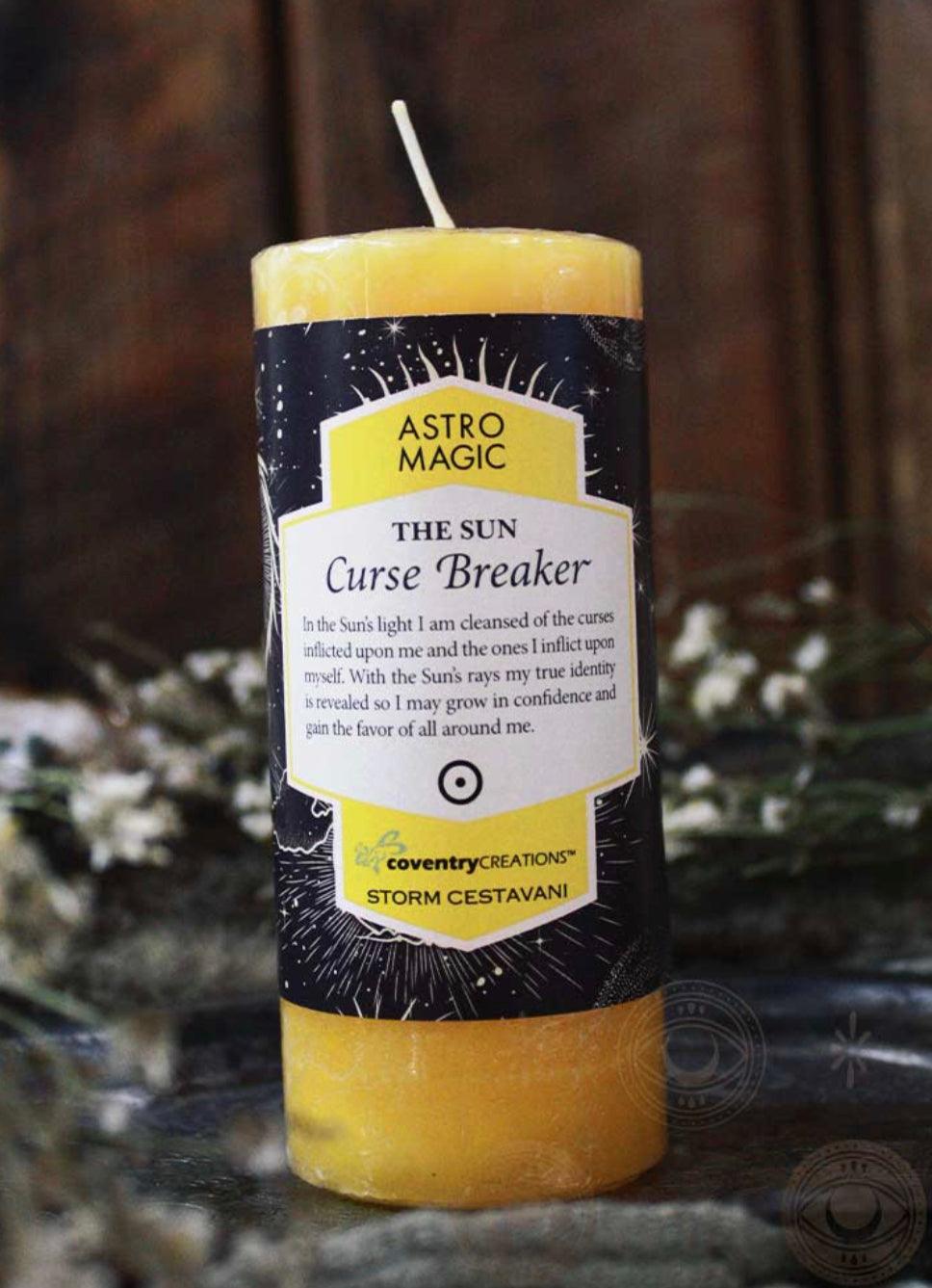 Astro Magic Candle THE SUN Curse Breaker Blessed Herbal Spell Candle - Muse Crystals & Mystical Gifts
