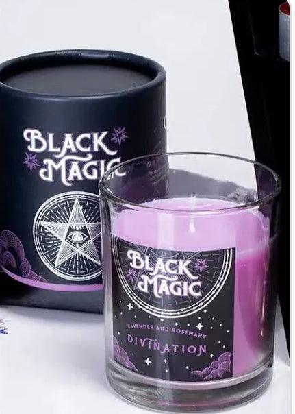 Black Magic - Divination Candle Lavender & Rosemary - Muse Crystals & Mystical Gifts