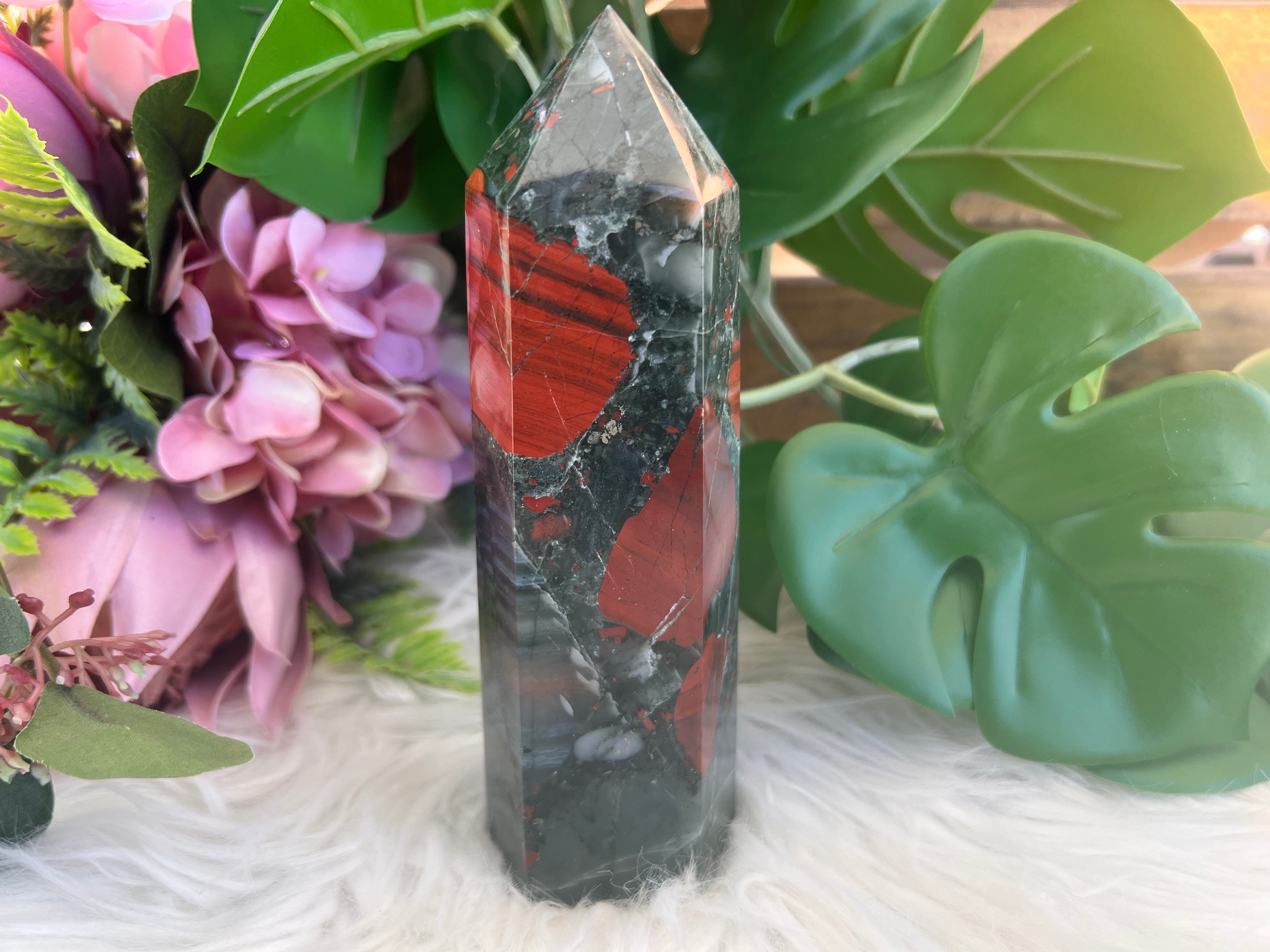 Bloodstone Large Tower - Muse Crystals & Mystical Gifts