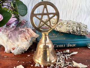 Brass Witch Bell - Star - Muse Crystals & Mystical Gifts