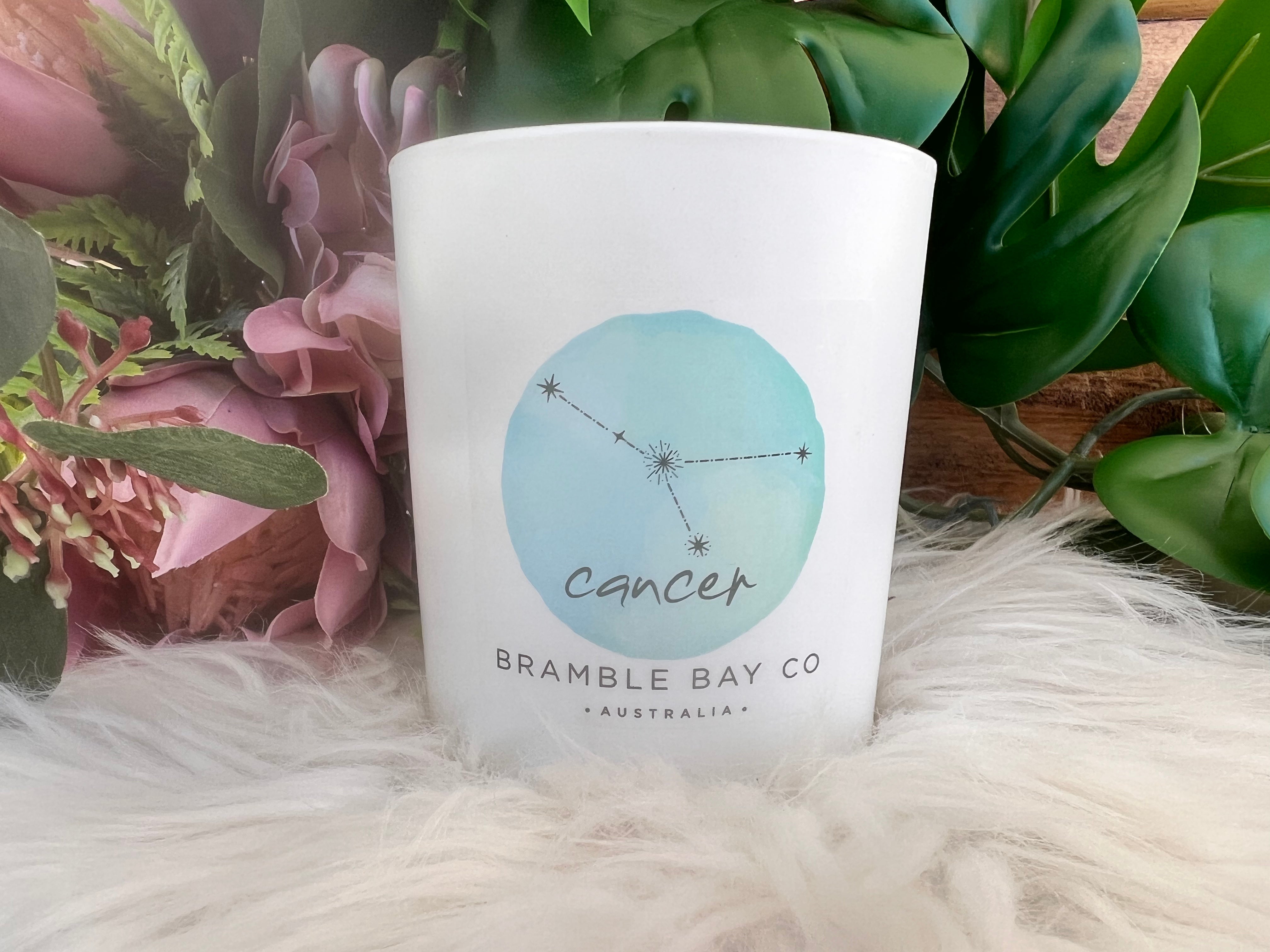 Cancer Zodiac Scented Candle Bramble Bay - Muse Crystals & Mystical Gifts