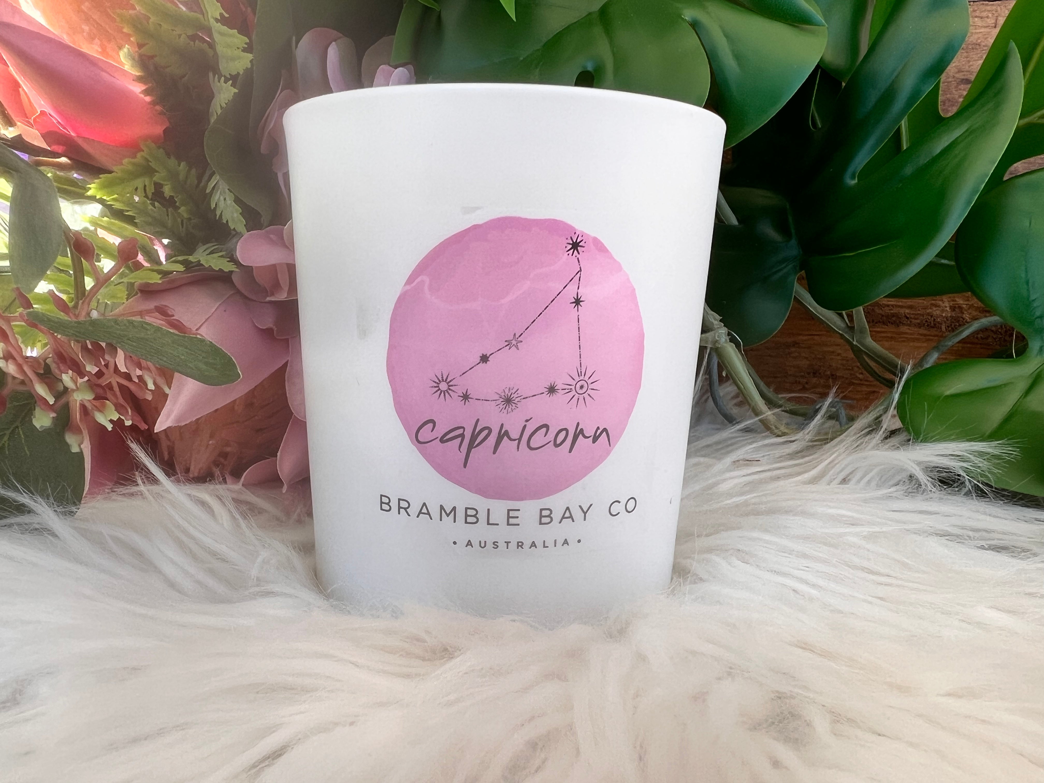 Capricorn Zodiac Scented Candle Bramble Bay - Muse Crystals & Mystical Gifts