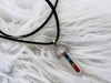 Chakra and Clear Quartz double terminated necklace - Muse Crystals & Mystical Gifts
