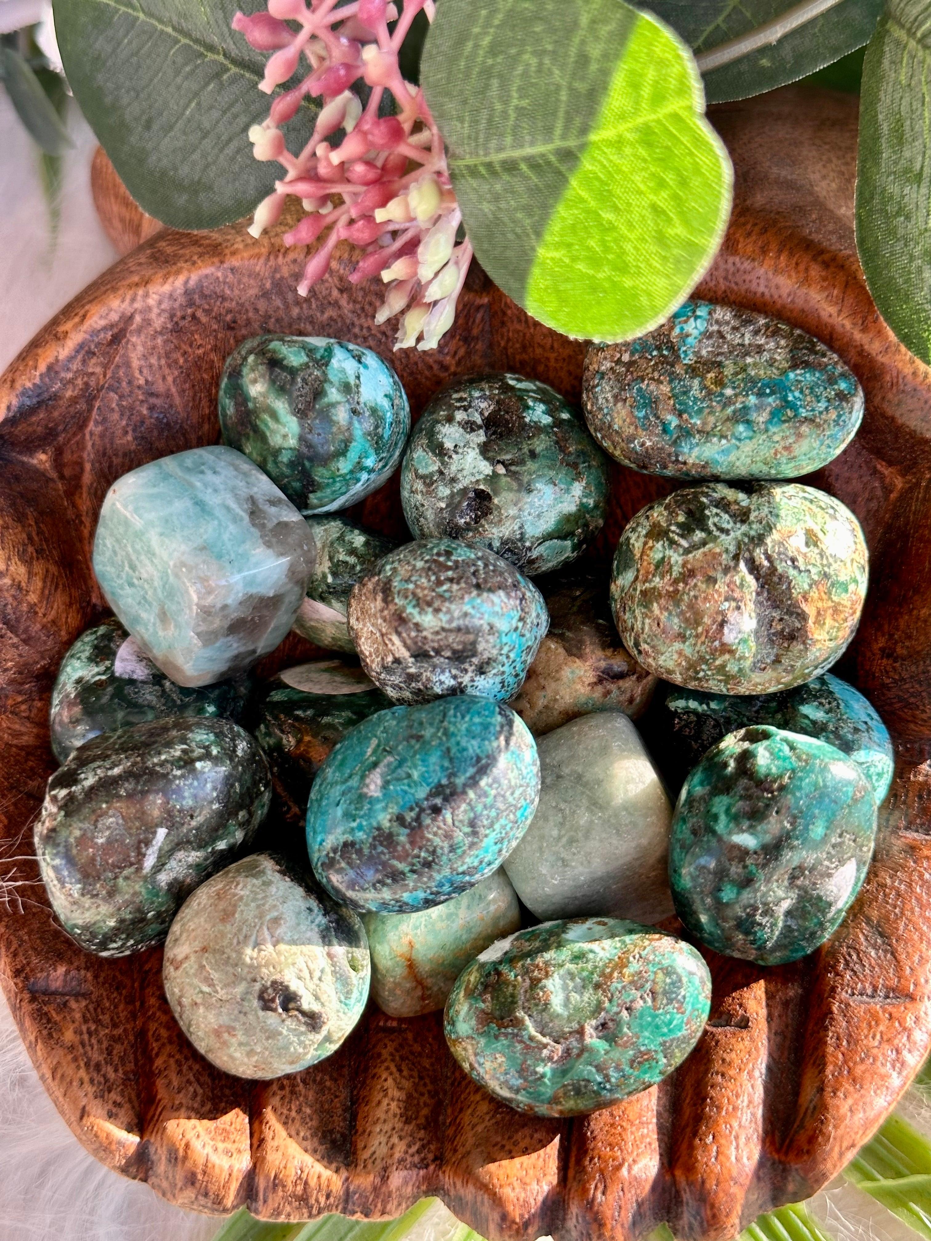 Chrysocolla Tumble Stone - Muse Crystals & Mystical Gifts