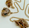 Load image into Gallery viewer, Glam Crystal Tumble Cage Necklace - Gold Medium - Muse Crystals &amp; Mystical Gifts
