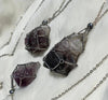 Glam Crystal Tumble Cage Necklace - Silver Small - Muse Crystals & Mystical Gifts