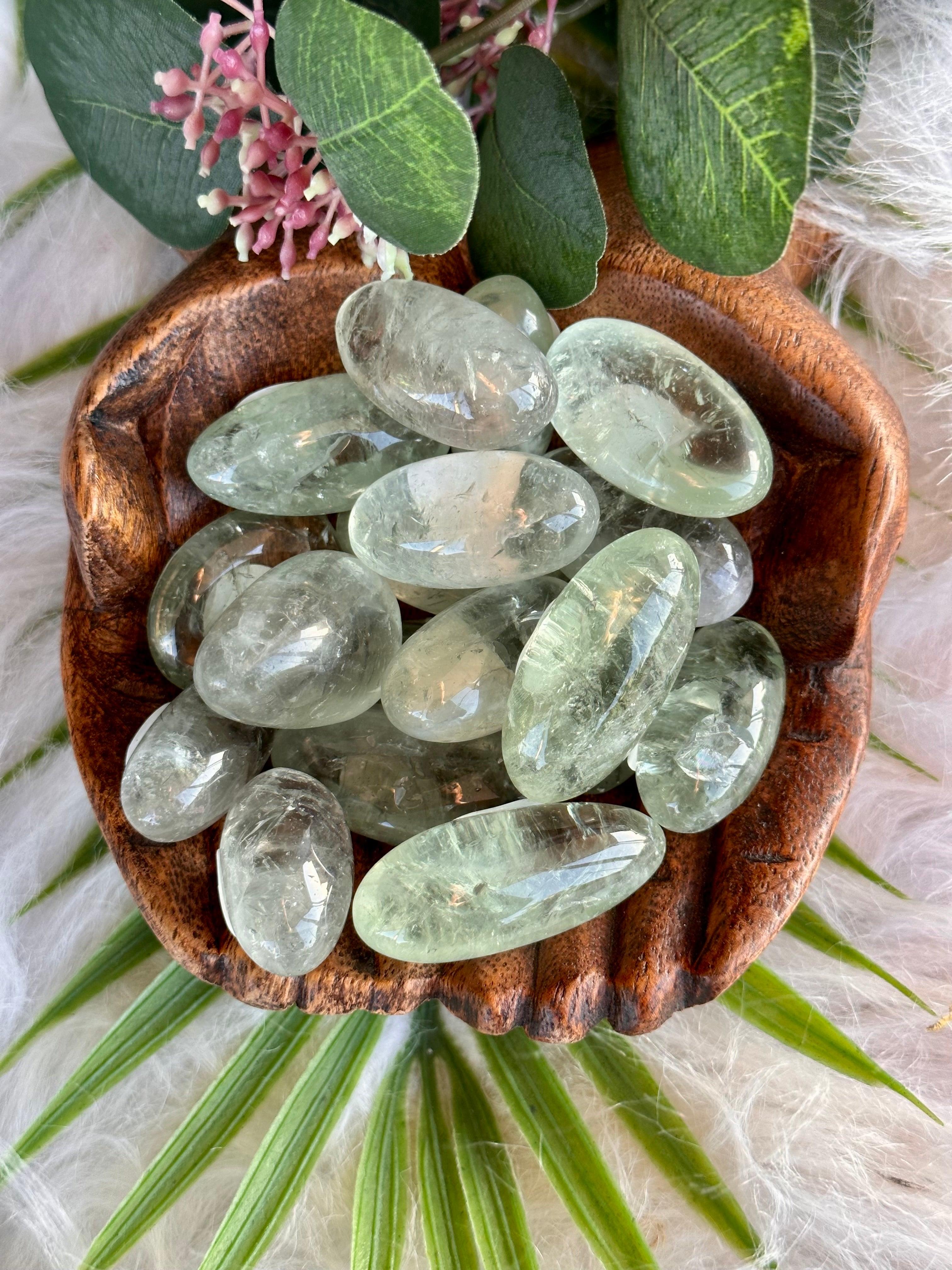 Green Amethyst (Prasiolite) Tumble Stone - Muse Crystals & Mystical Gifts