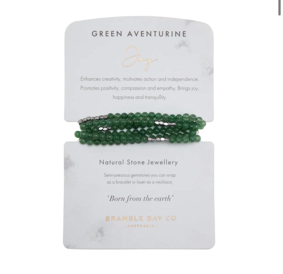 Green Aventurine Wrap Bracelet - Muse Crystals & Mystical Gifts