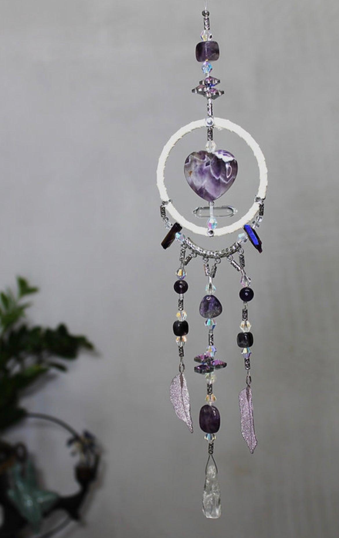 Mini Dream Catcher | Amethyst - Muse Crystals & Mystical Gifts