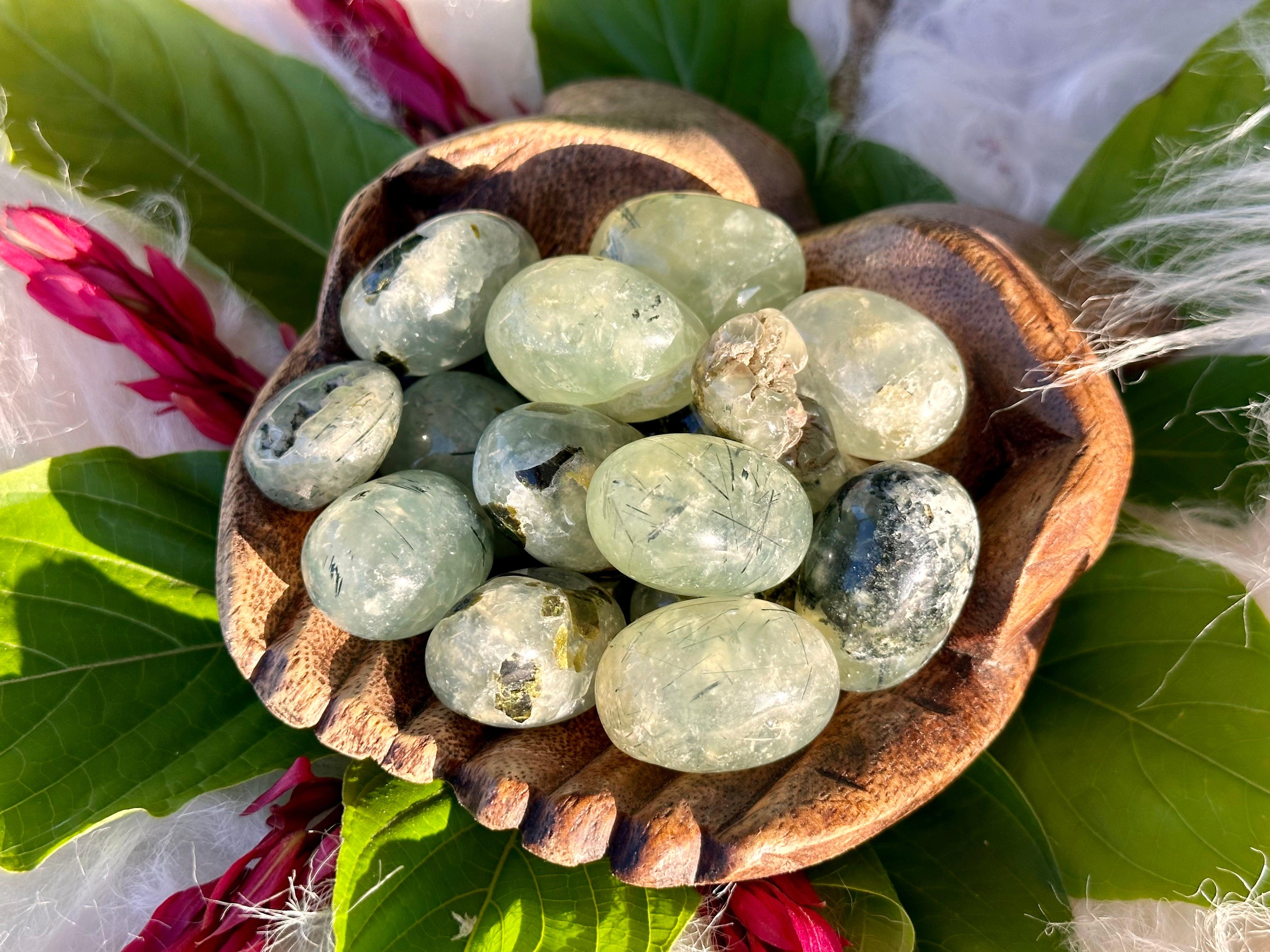 Prehnite Tumble Stone - Muse Crystals & Mystical Gifts