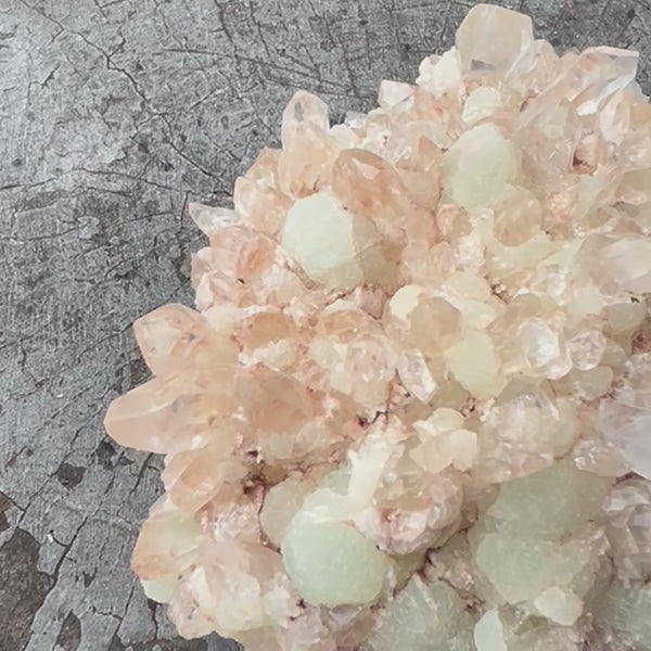 Prehnite & Garden Quartz Specimen ~ Specialty Crystal