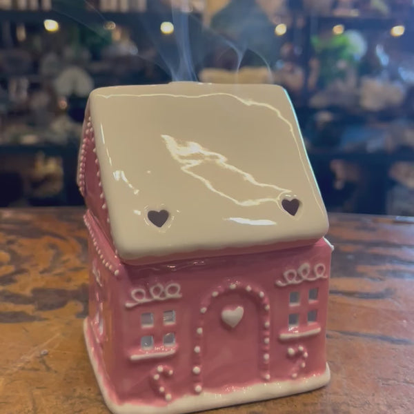 Pink Gingerbread House ~ Oil Burner