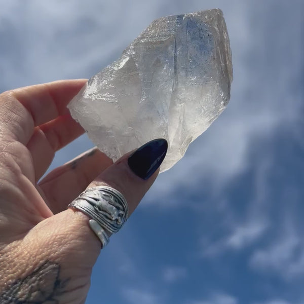 Raw Lumerian Seed Specimen with Phantom