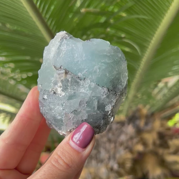 Aquamarine Raw Specimen with Mica Flecks