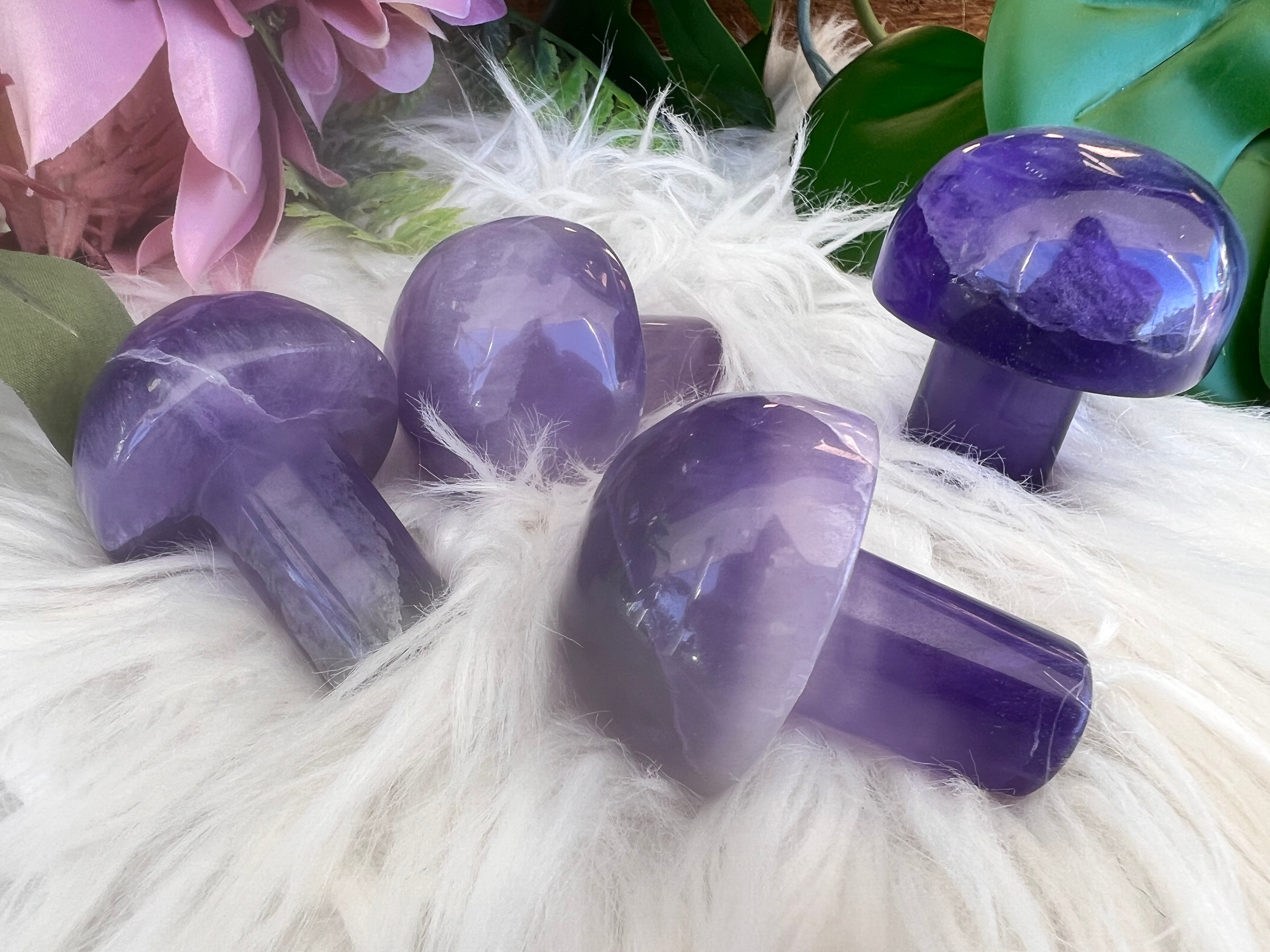 Purple Flourite Mushroom - Muse Crystals & Mystical Gifts