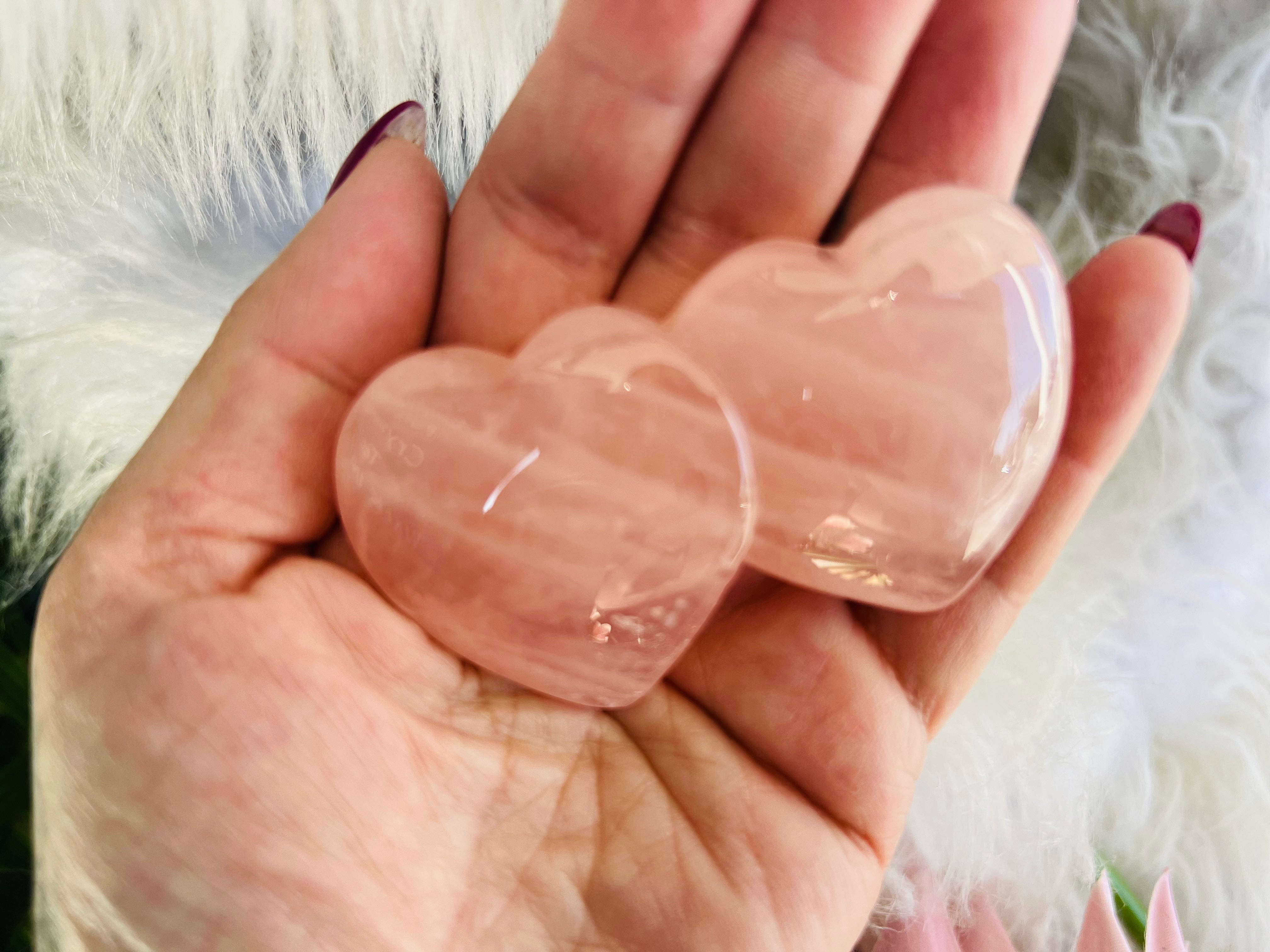 Rose Quartz Double Hearts - Muse Crystals & Mystical Gifts