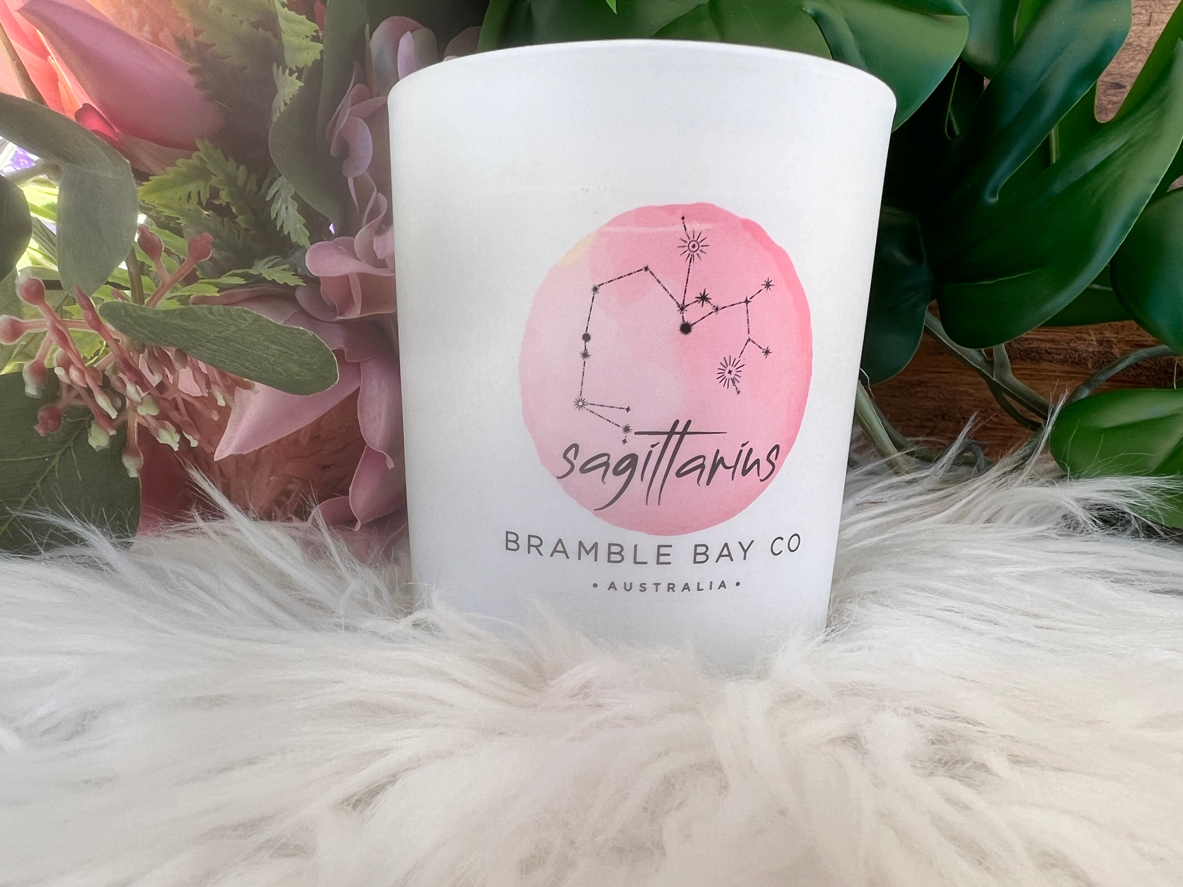 Sagittarius Zodiac Scented Candle Bramble Bay - Muse Crystals & Mystical Gifts