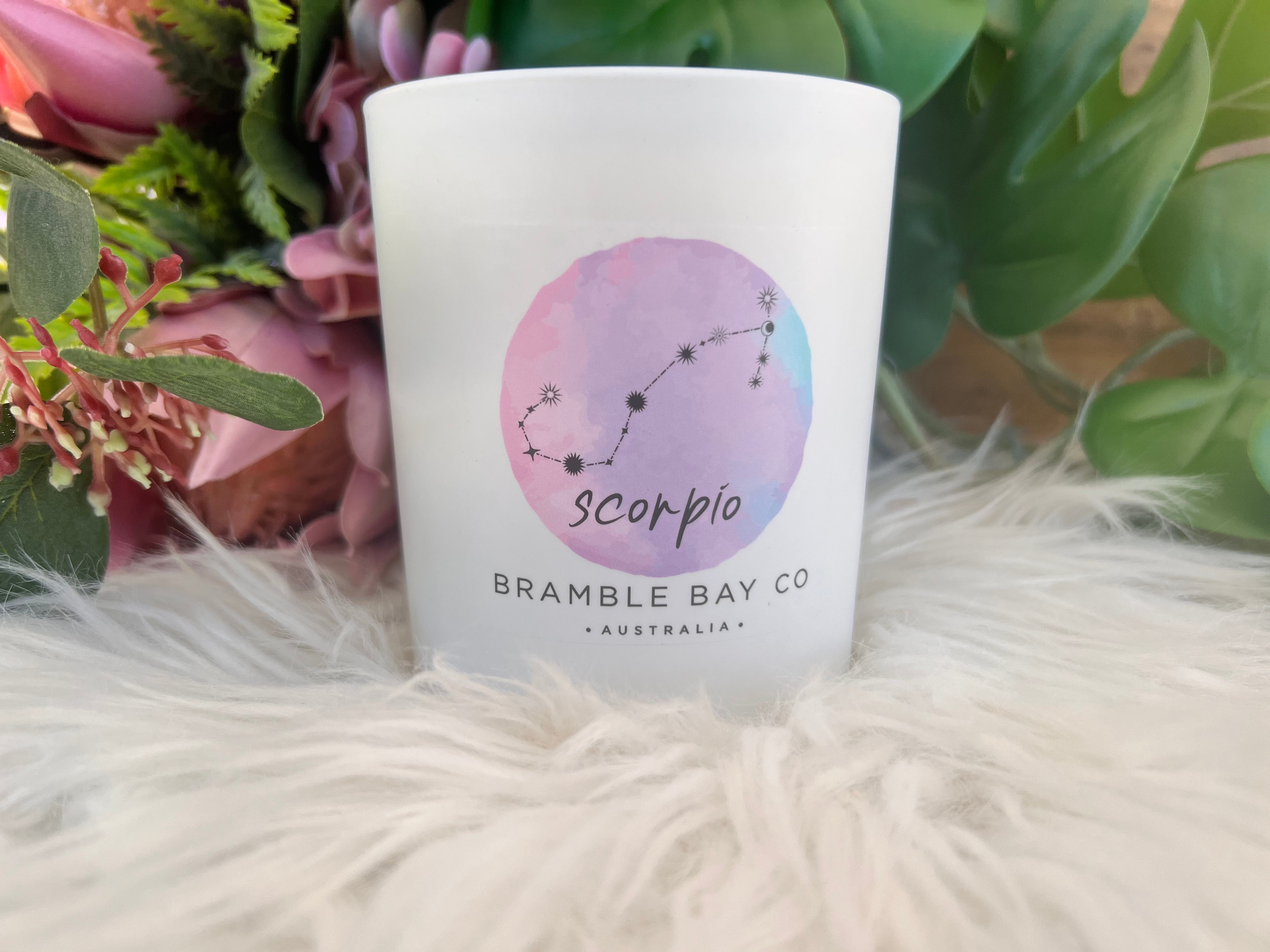 Scorpio Zodiac Scented Candle Bramble Bay - Muse Crystals & Mystical Gifts