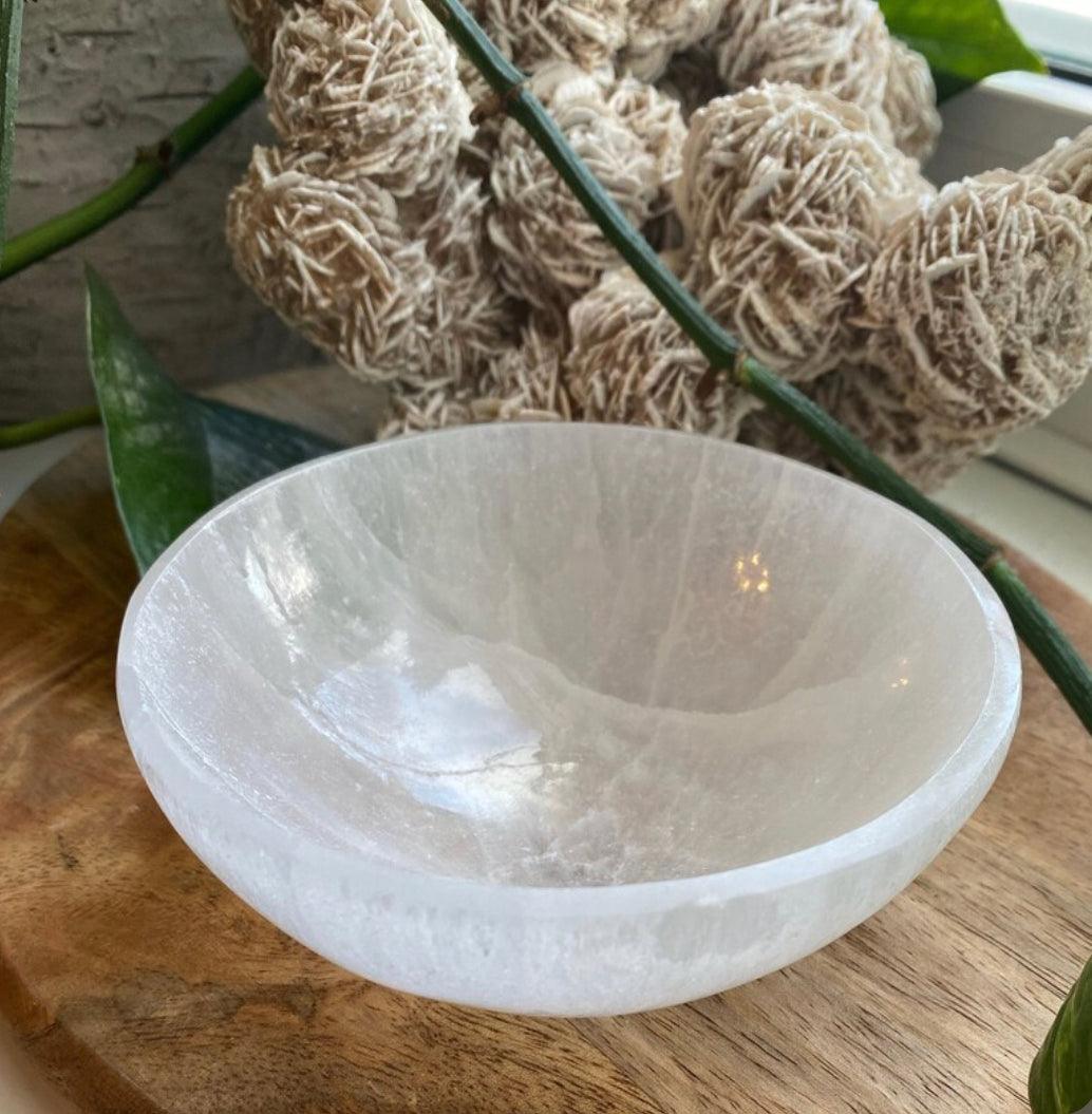 Selenite Cleansing & Charging Bowl Large - Muse Crystals & Mystical Gifts