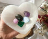 Selenite Cleansing & Charging Heart Bowl Large - Muse Crystals & Mystical Gifts