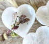 Selenite Heart Cleansing & Charging Bowl Large - Muse Crystals & Mystical Gifts