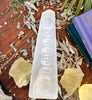 Load image into Gallery viewer, Selenite Moon Phase Obelisk - Muse Crystals &amp; Mystical Gifts