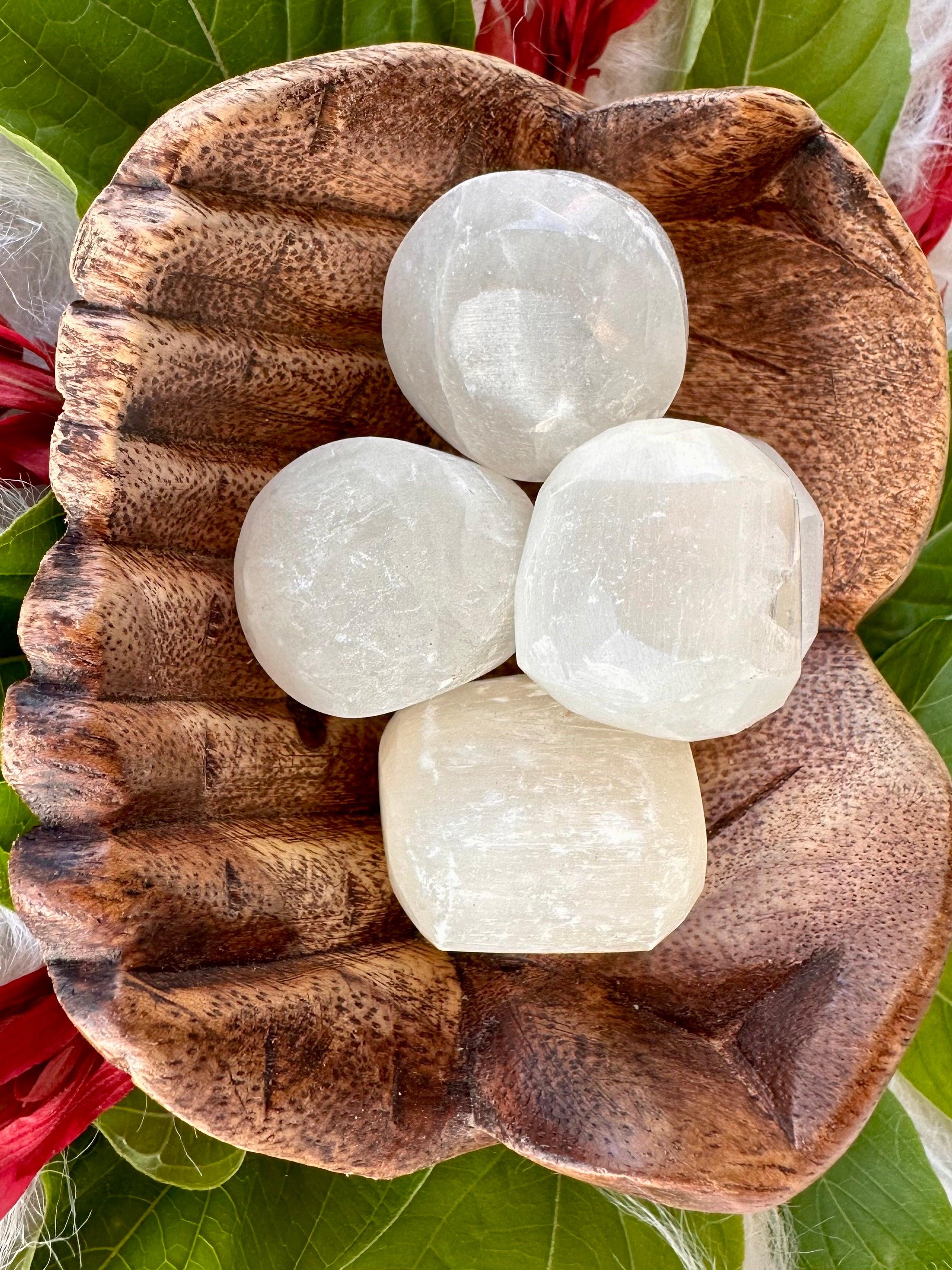 Selenite Tumble Stone - Muse Crystals & Mystical Gifts
