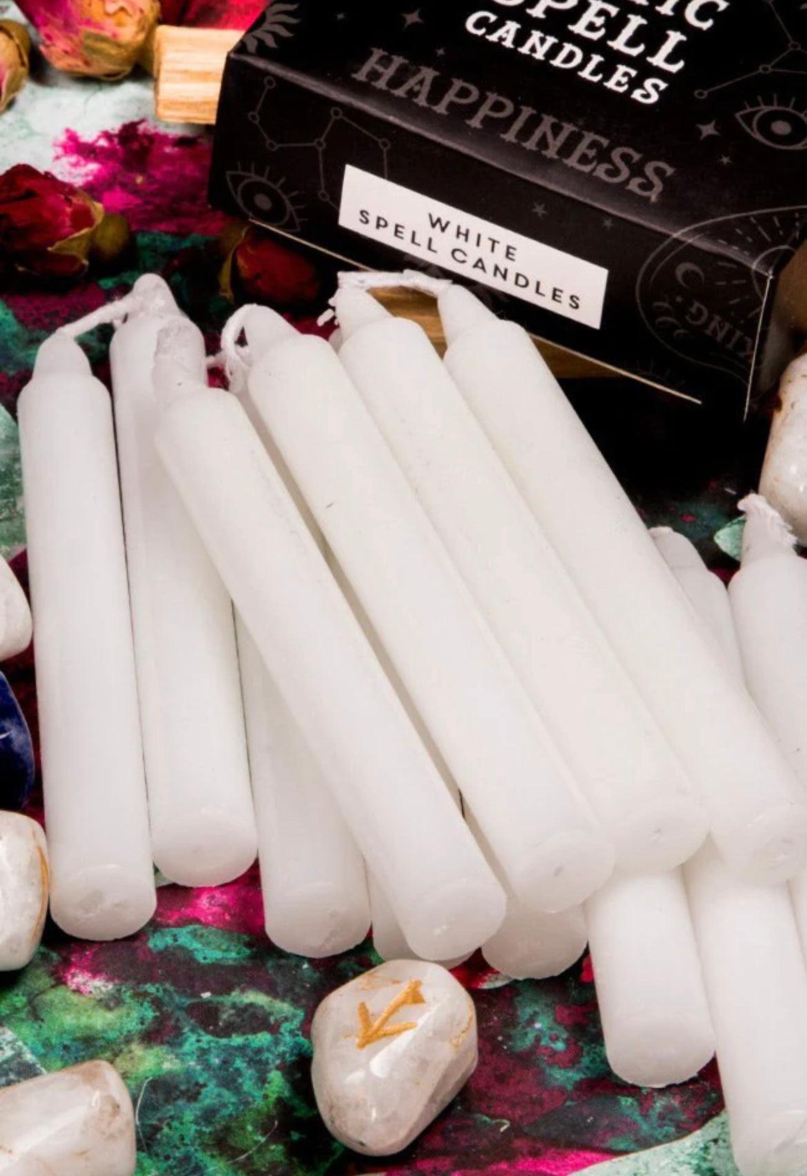 White Magic Ritual & Spell Candles - Muse Crystals & Mystical Gifts