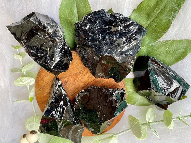 Black Obsidian Raw Chunk - Muse Crystals & Mystical Gifts