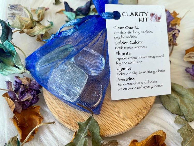 Clarity Tumbled Crystal Kit - Muse Crystals & Mystical Gifts